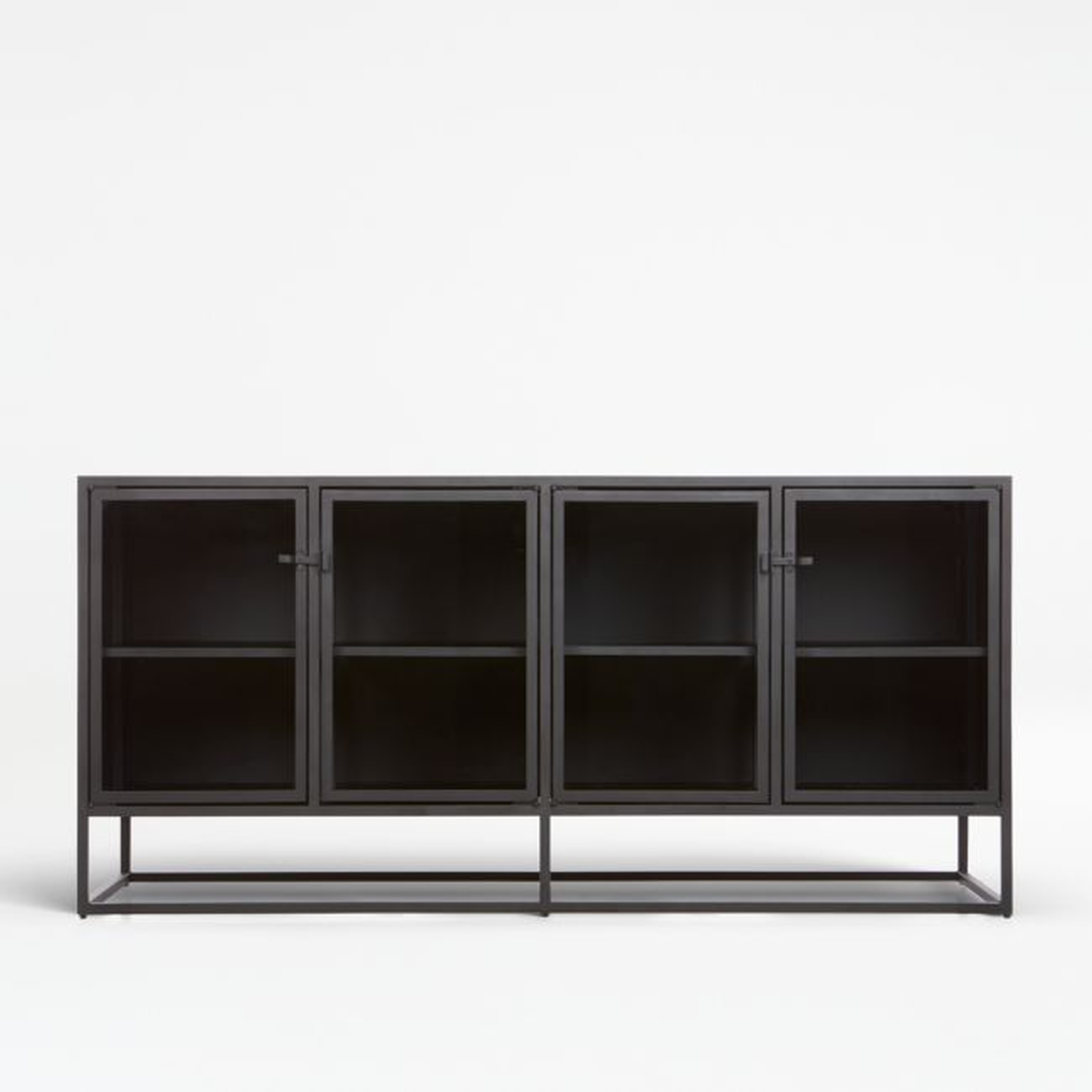 Casement 66" Black Credenza - Crate and Barrel