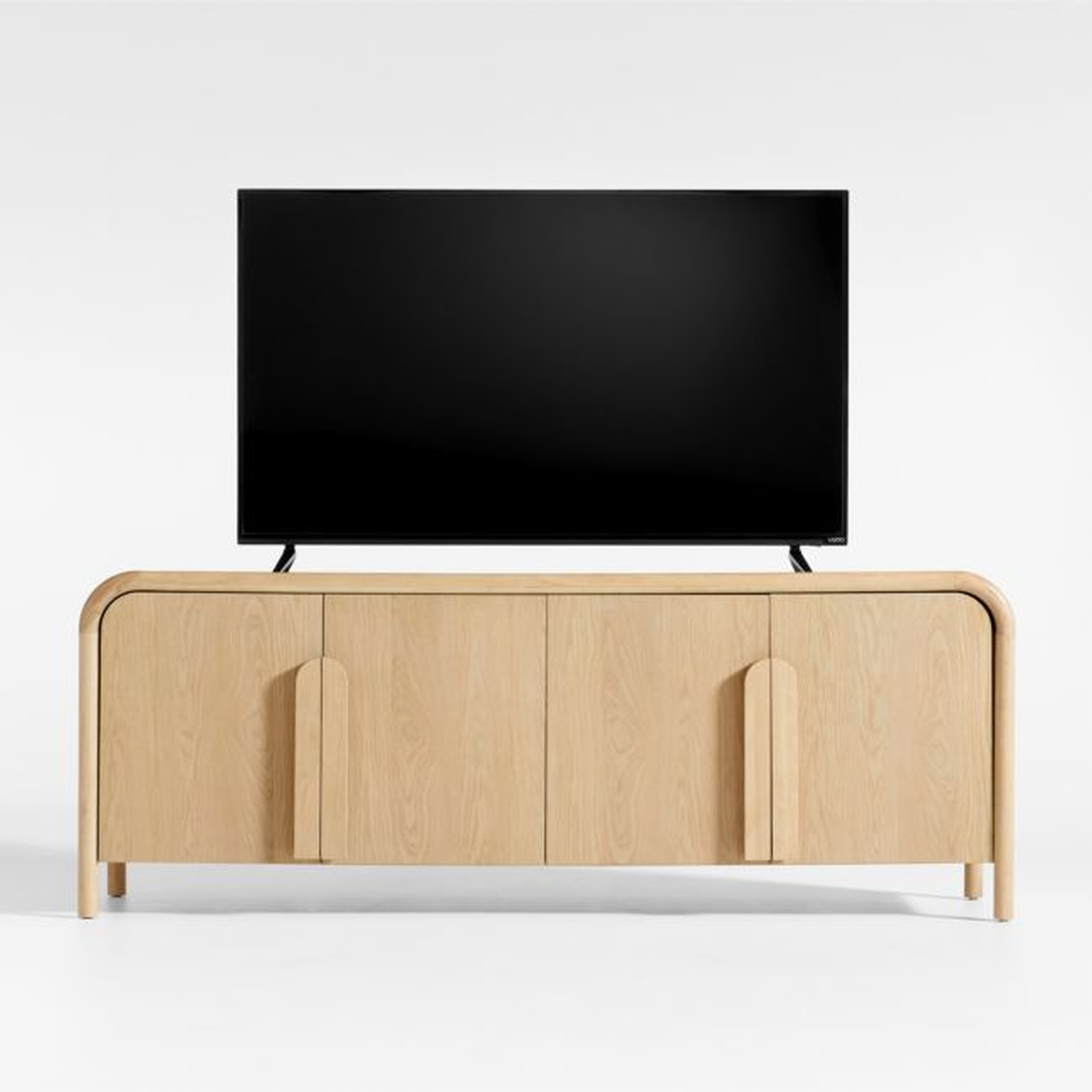 Annie 72" Natural Storage Media Conosle by Leanne Ford - Crate and Barrel