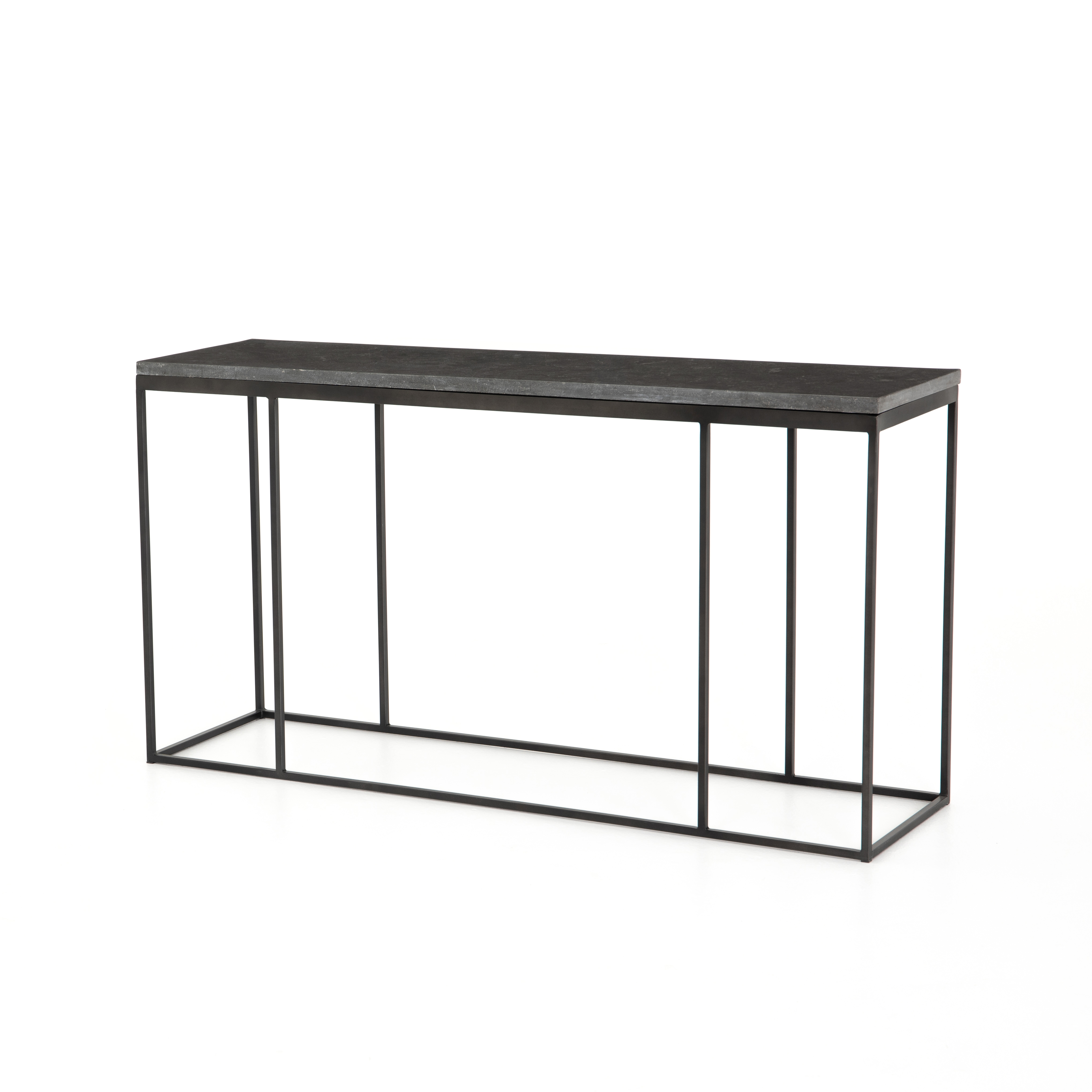 Harlow Console Table-Bluestone/Gunmetal - Four Hands