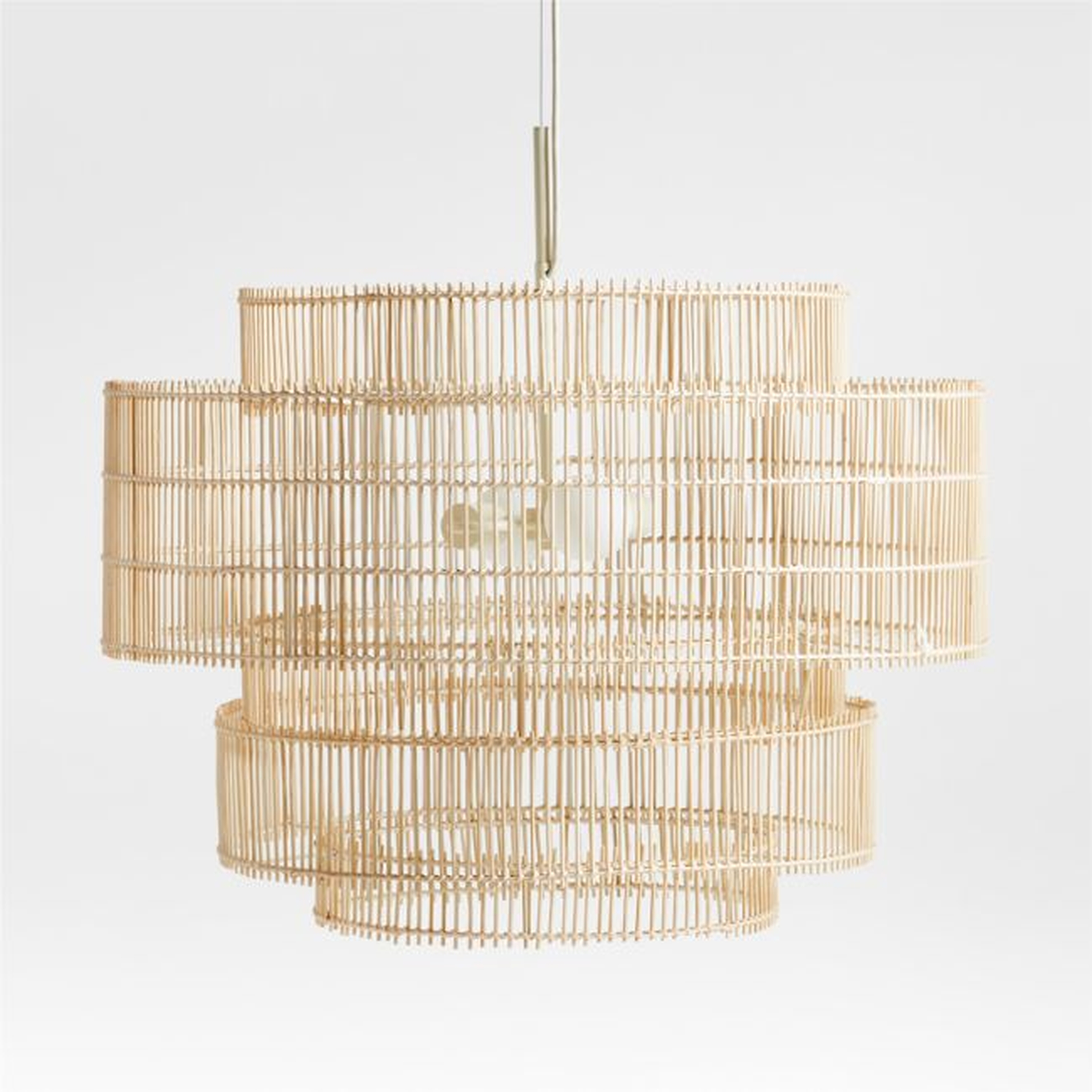 Noon Large Natural Wicker Pendant Light by Leanne Ford - Crate and Barrel