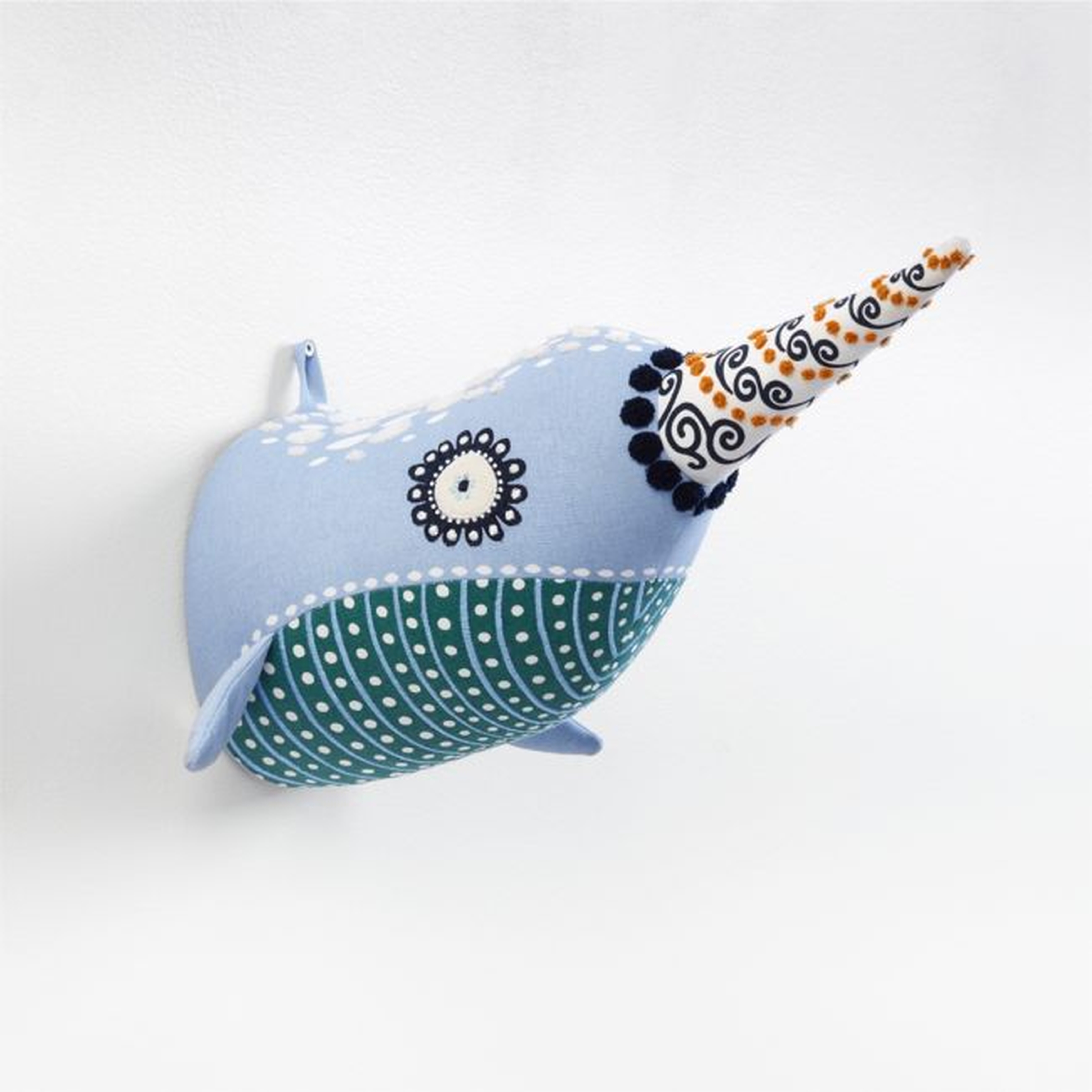 Curious Narwhal Animal Head Wall Decor - Crate & Kids