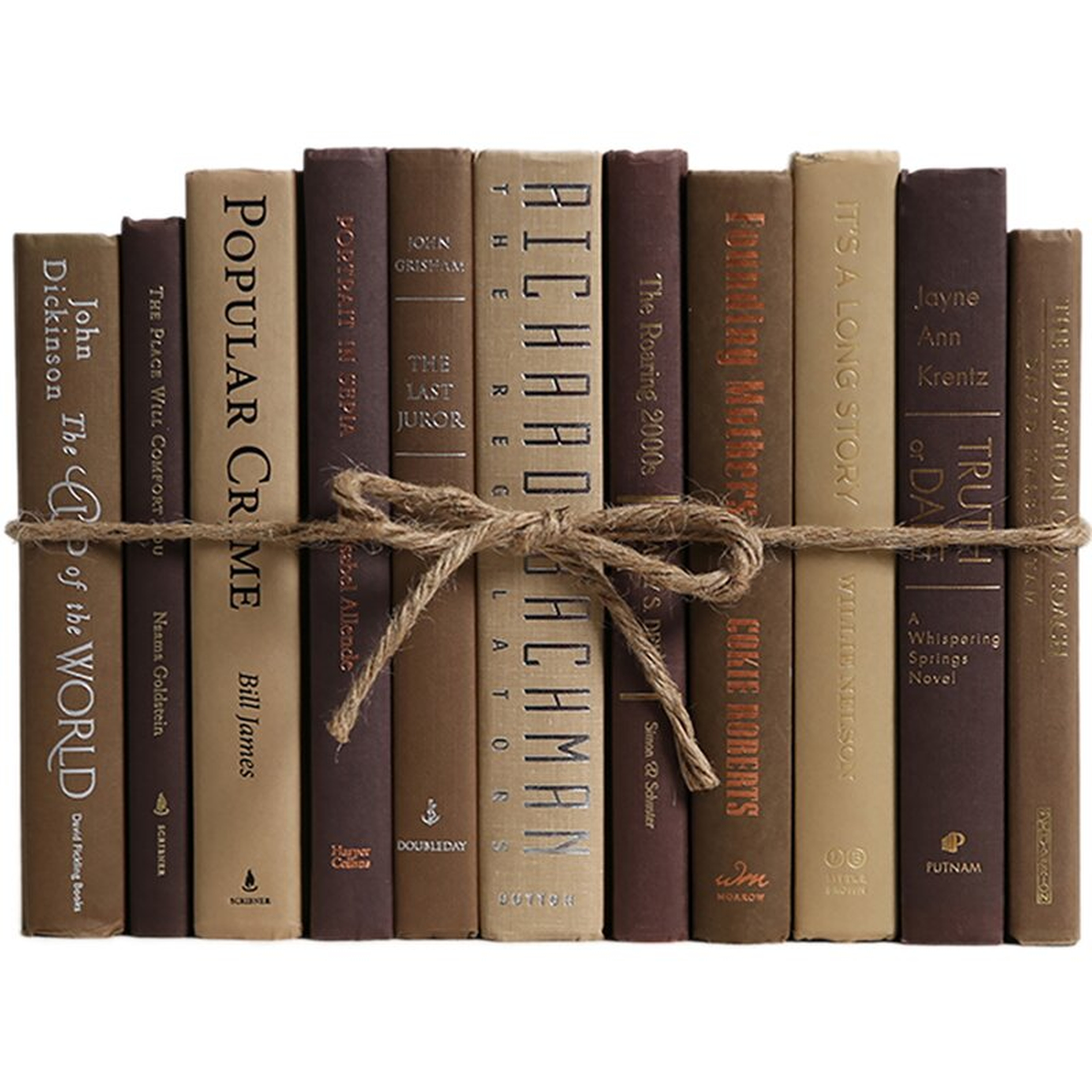 Booth & Williams Authentic Decorative Books - By Color Modern Chocolate ColorPak (1 Linear Foot, 10-12 Books) - Perigold
