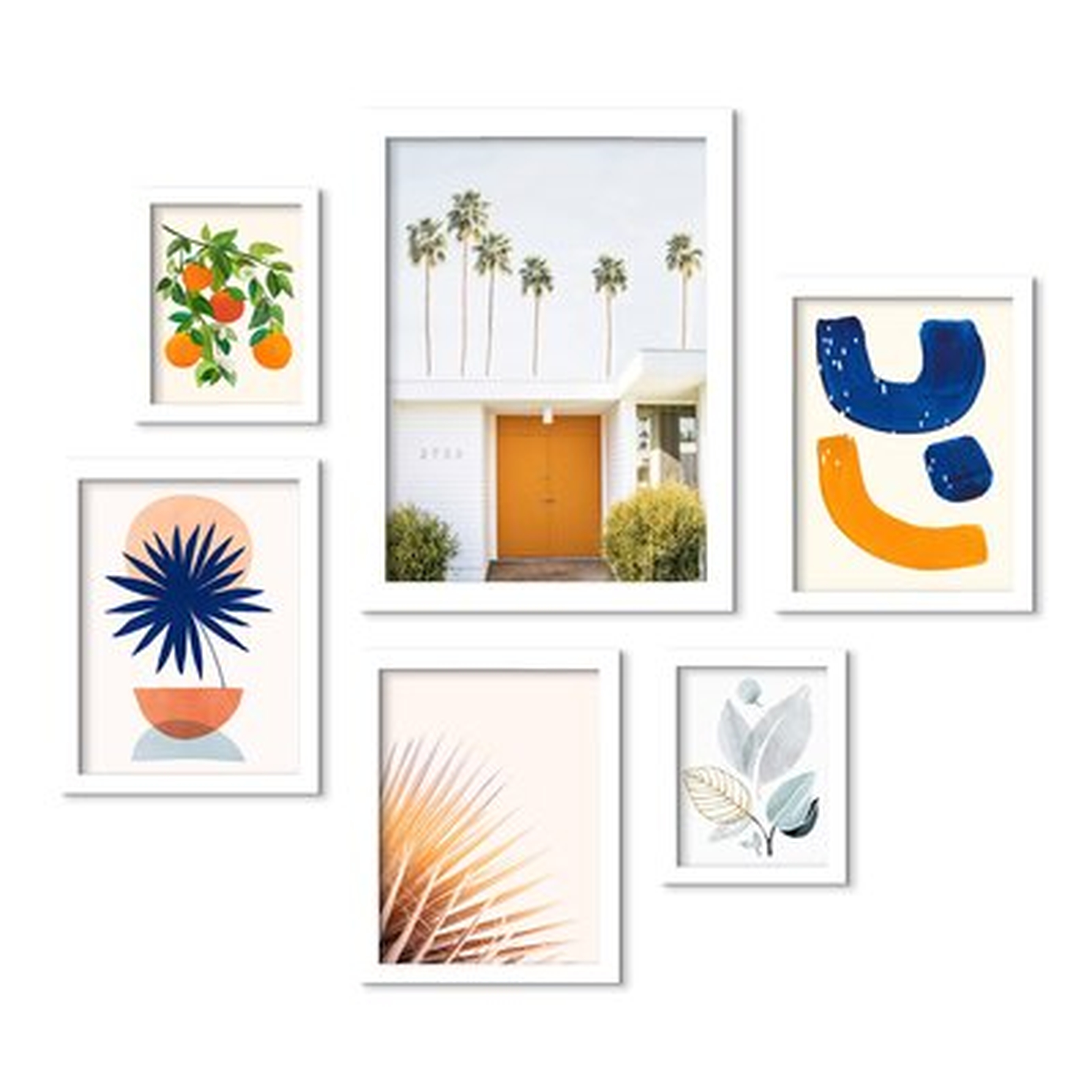 Palm Springs by Sisi and Seb - 6 Piece Picture Frame Print Set on Paper - Wayfair