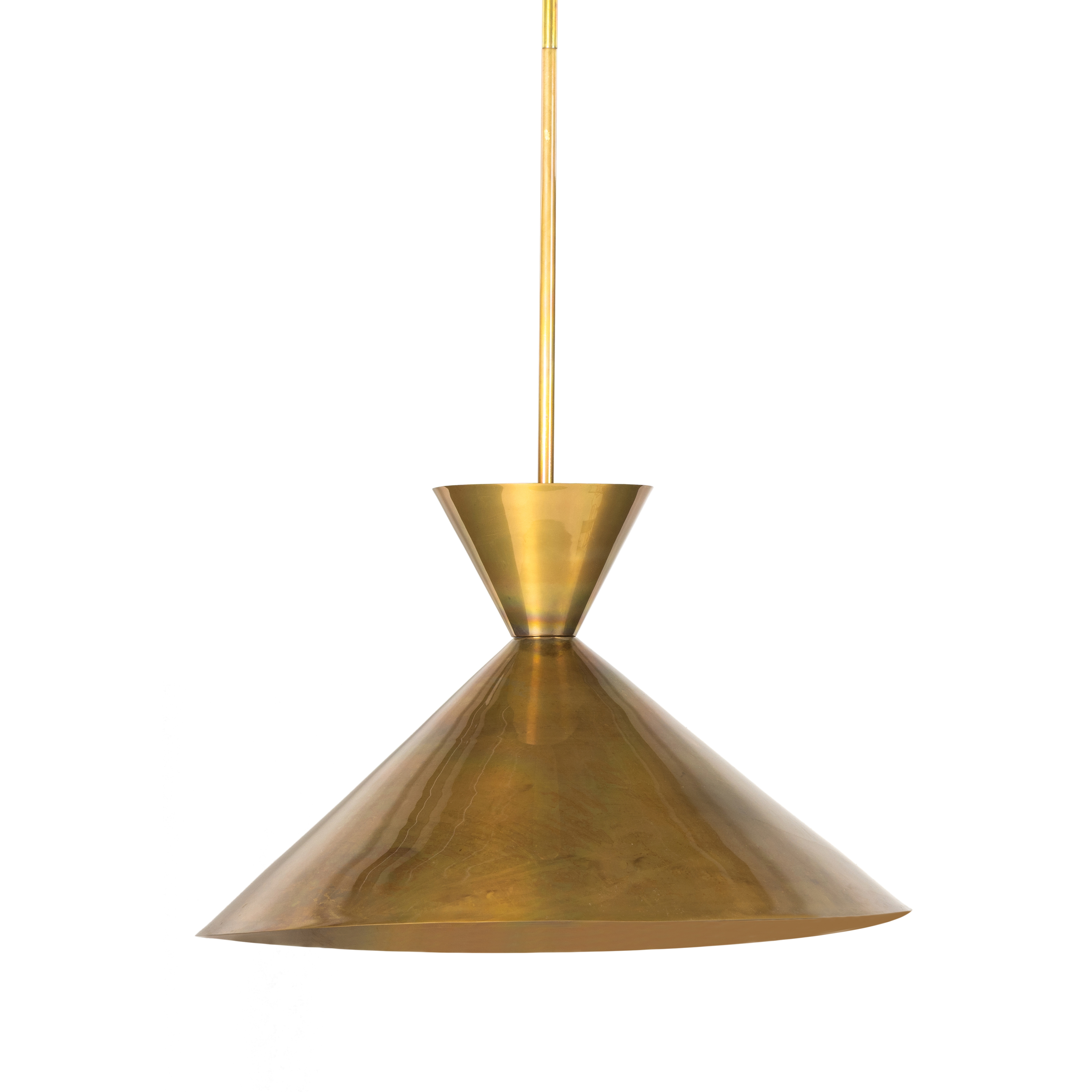 Clement Large Pendant-Burnt Brass - Four Hands