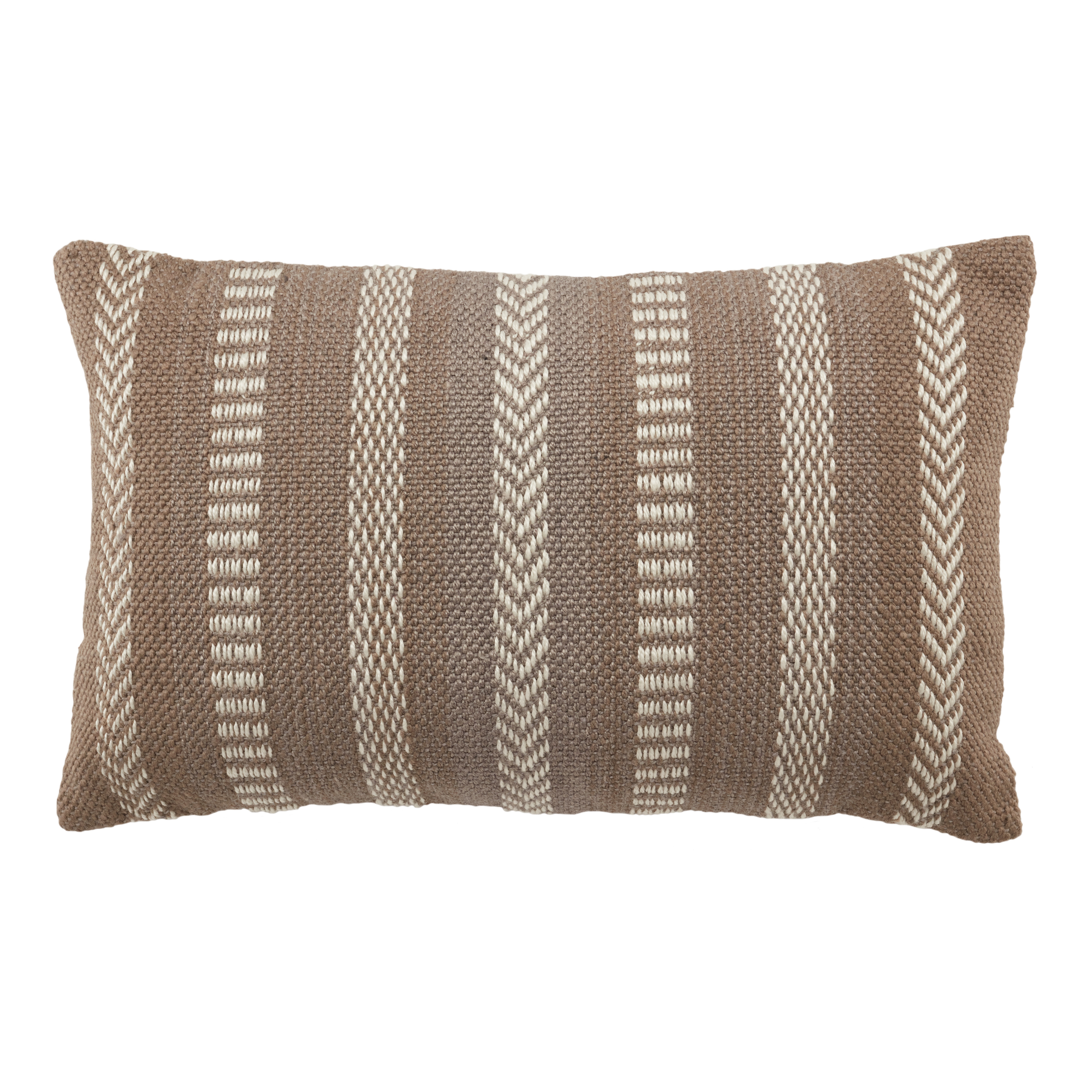 Papyrus Lumbar Pillow, Brown, 21" x 13" - Collective Weavers