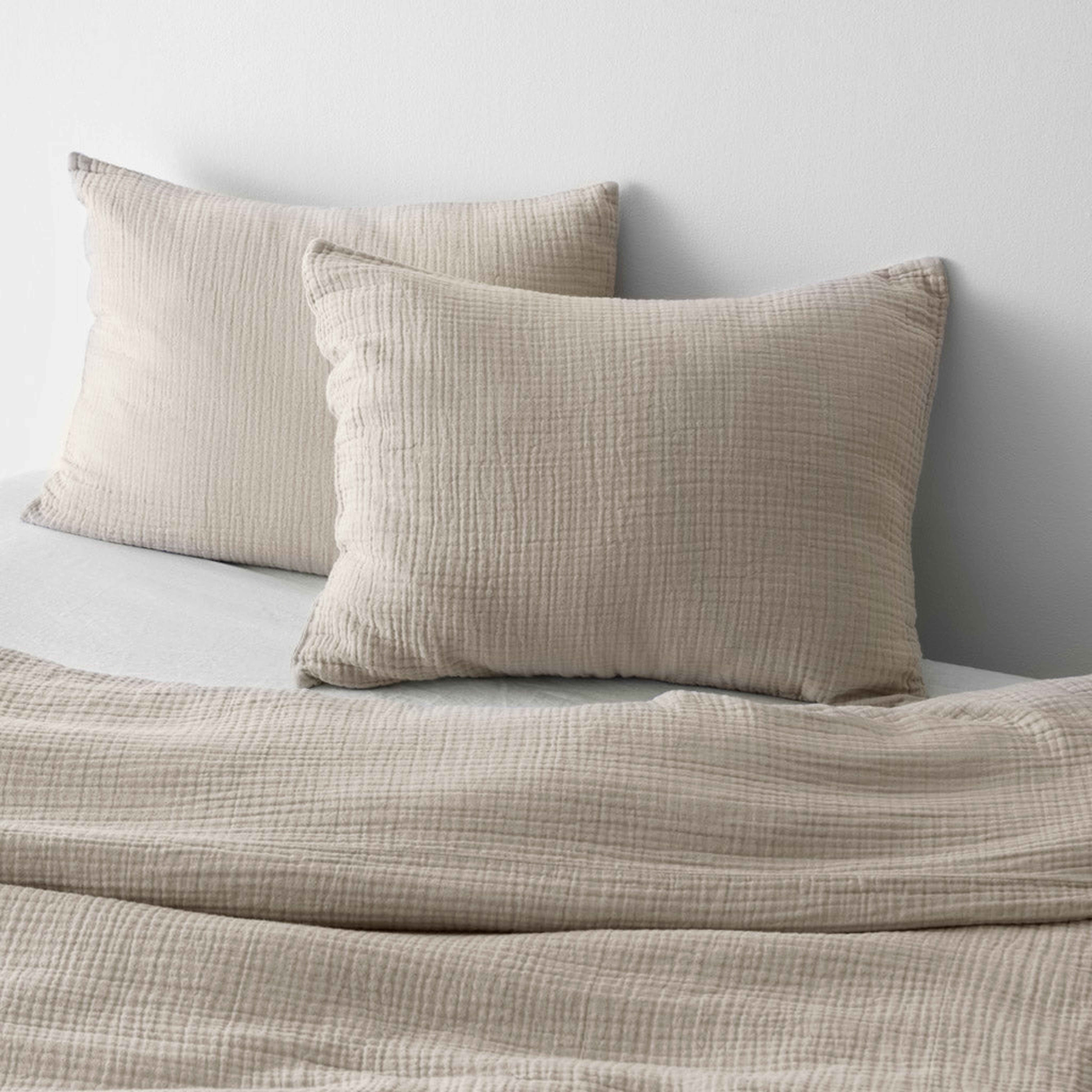 The Citizenry Organic Cotton Gauze Duvet Set | King/California King | Tan - The Citizenry