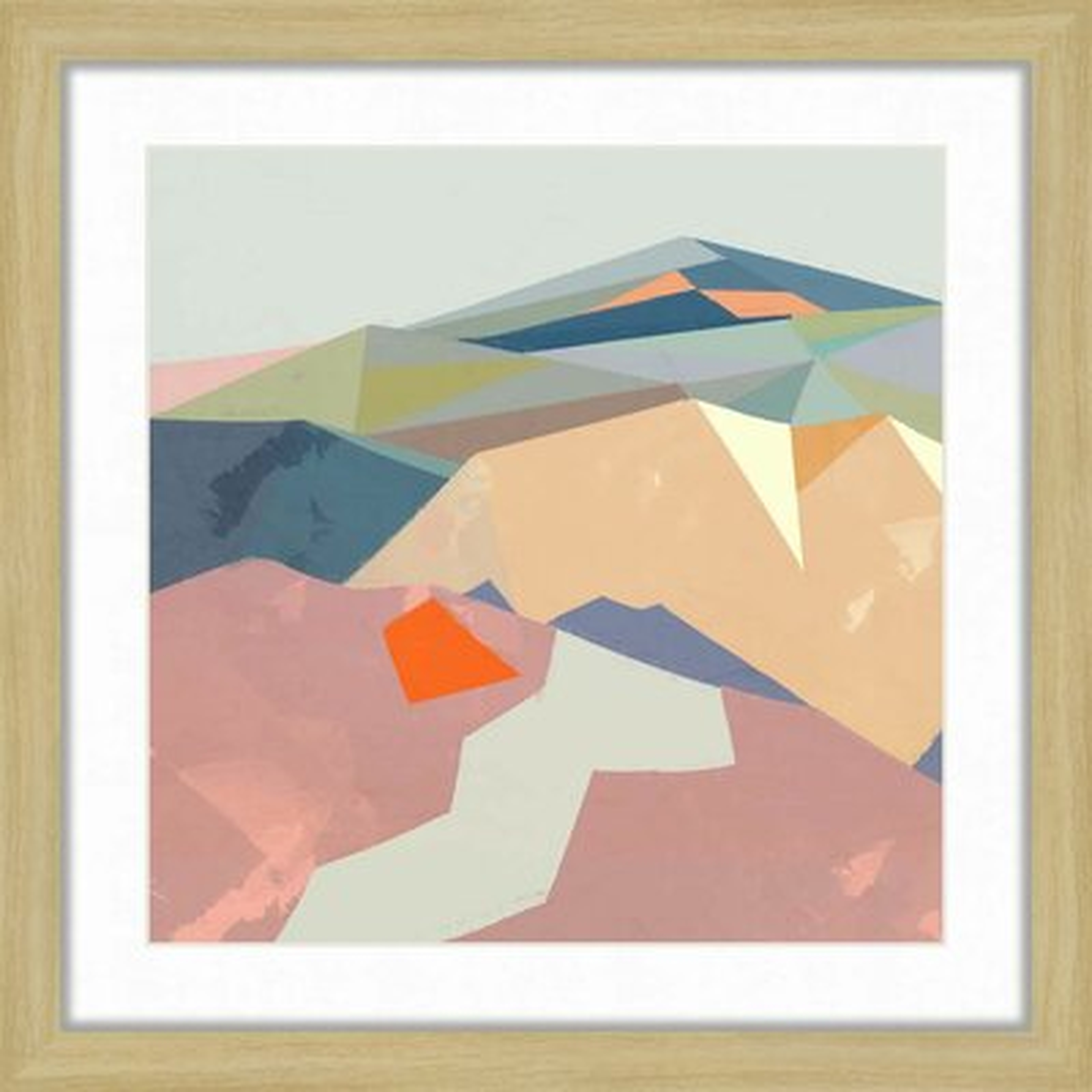 'Tera Mountains' - Picture Frame Painting Print - Wayfair
