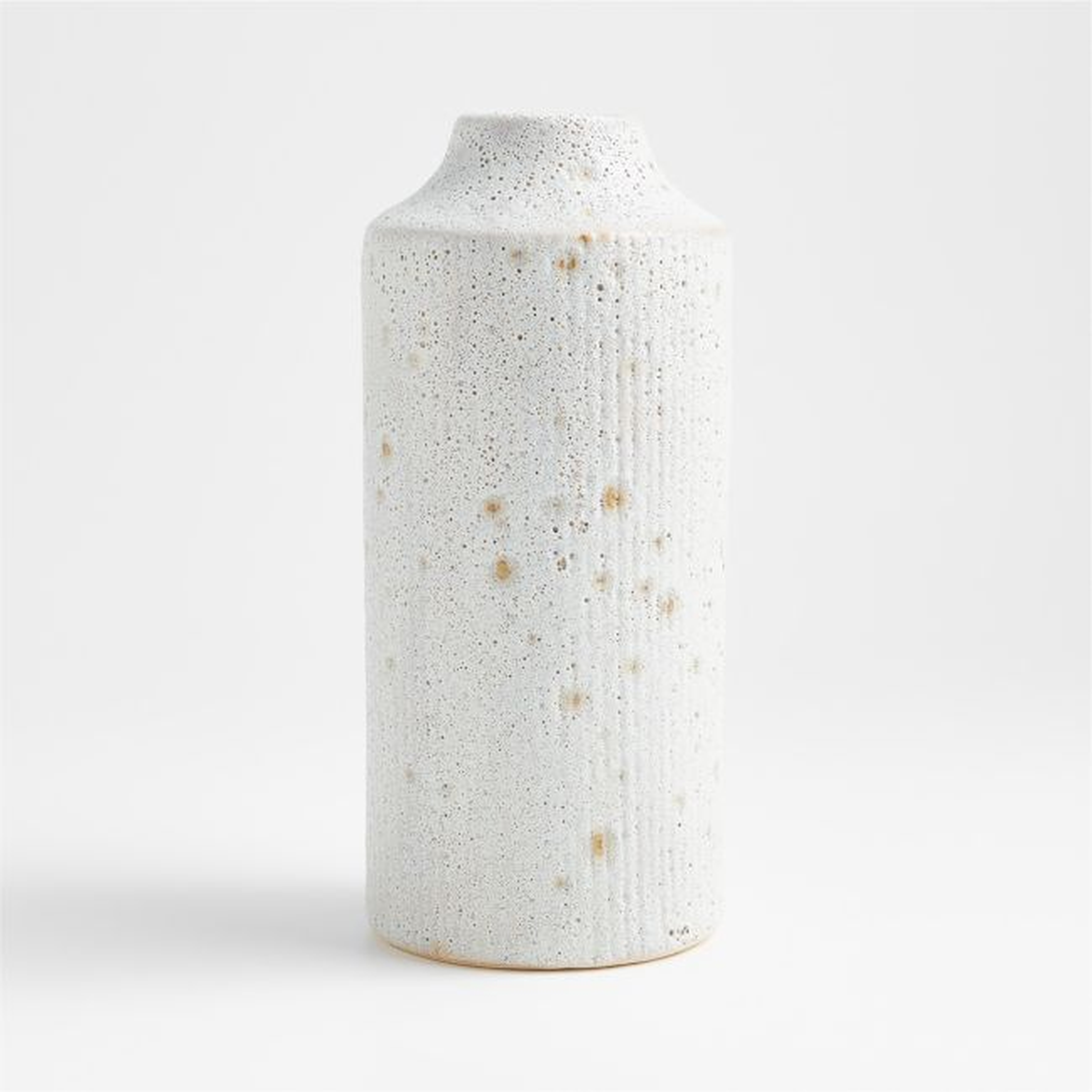 Ema Ceramic White Vase - Crate and Barrel