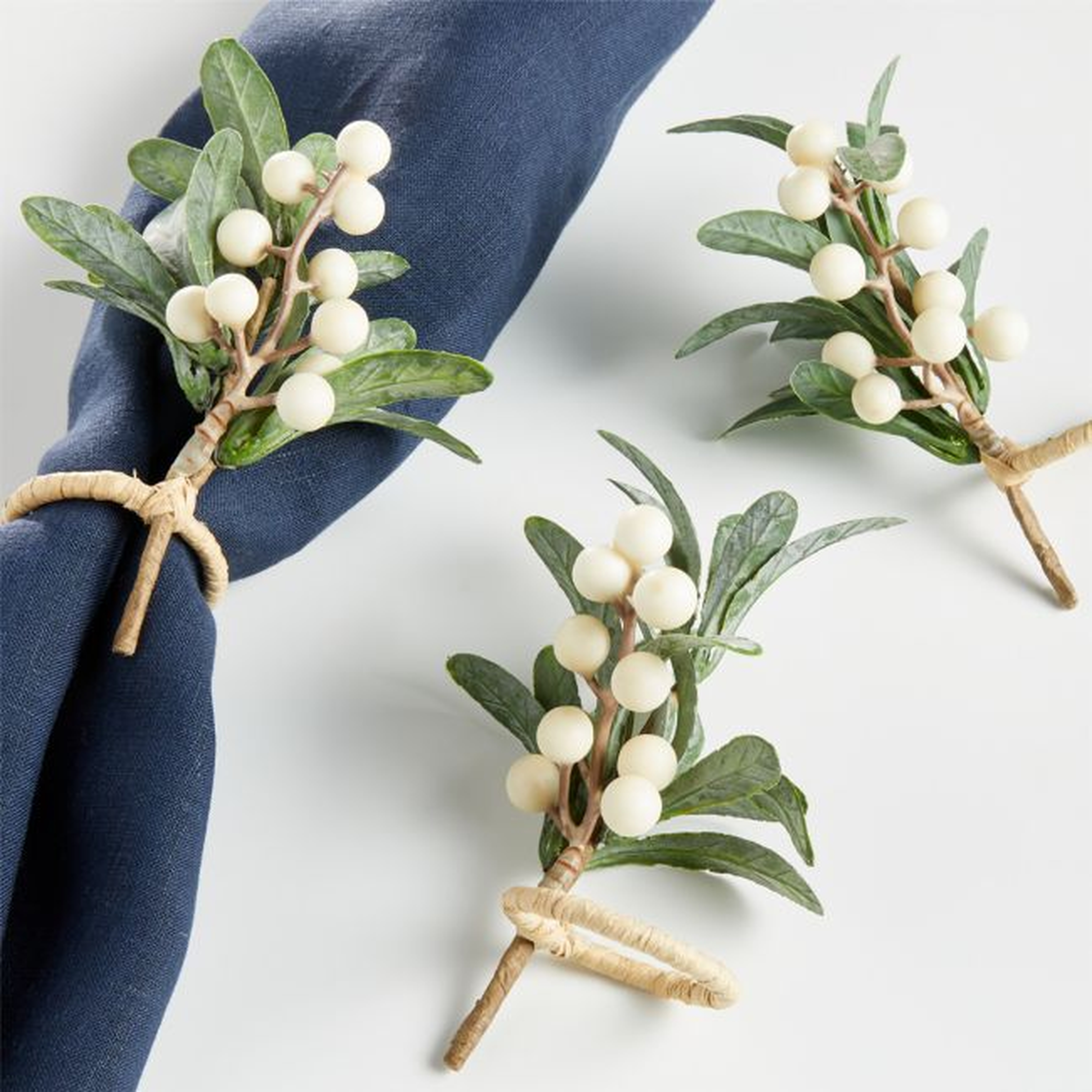 Holiday Polar Berry Napkin Ring - Crate and Barrel