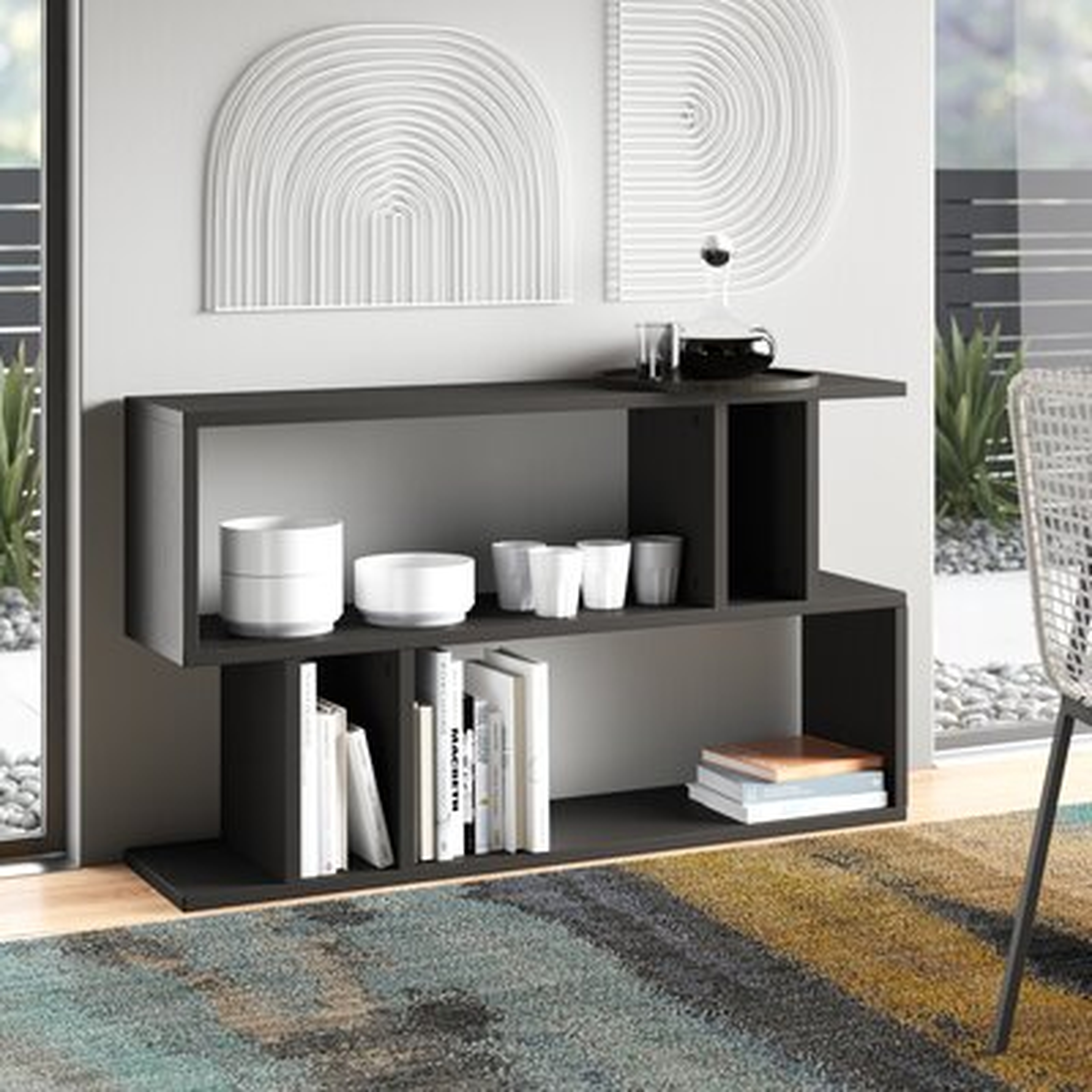 Spicer Geometric Bookcase - Wayfair