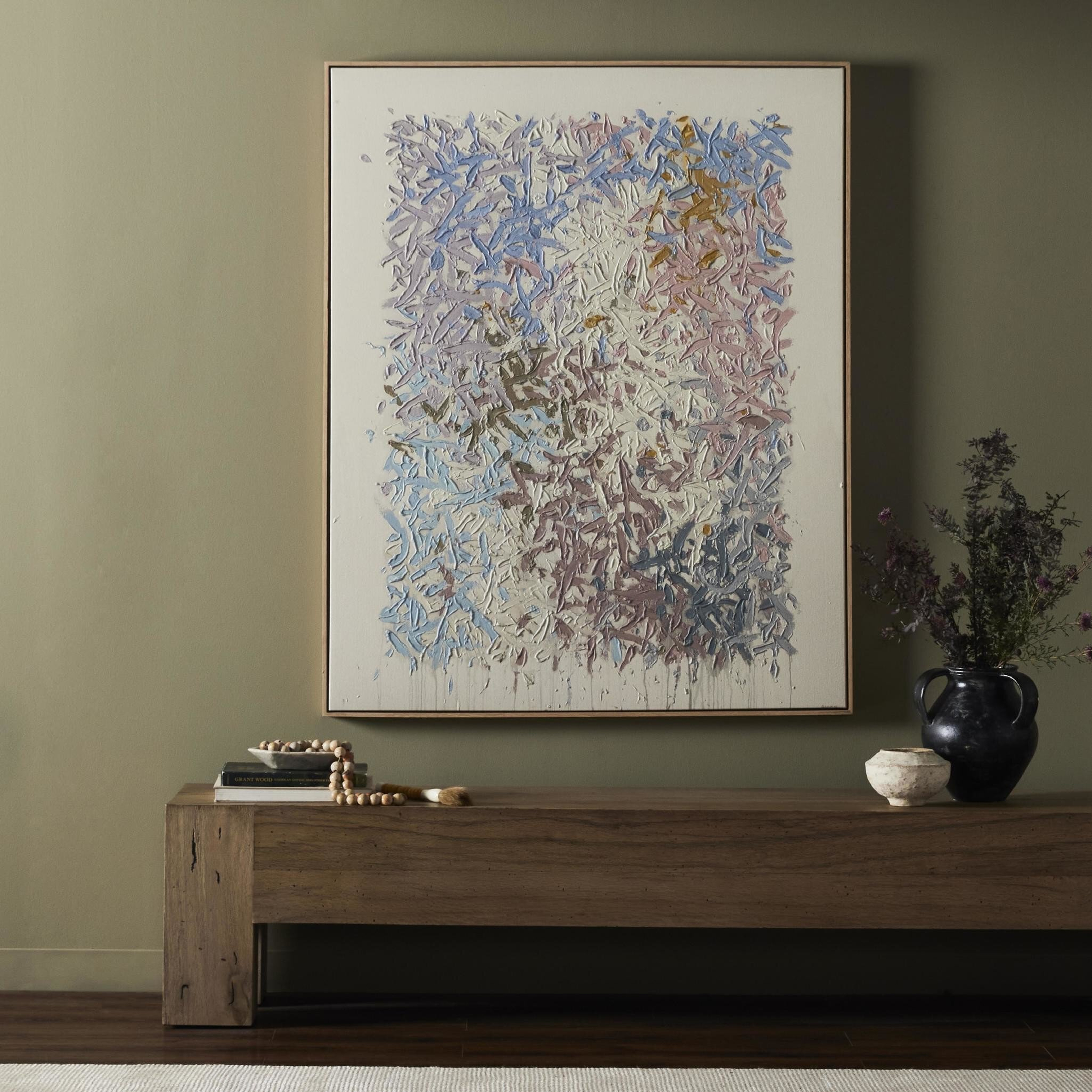 Our Hands Are Open No. 14 by Tyler Guinn - Vertical Grain White Oak Floater - Four Hands
