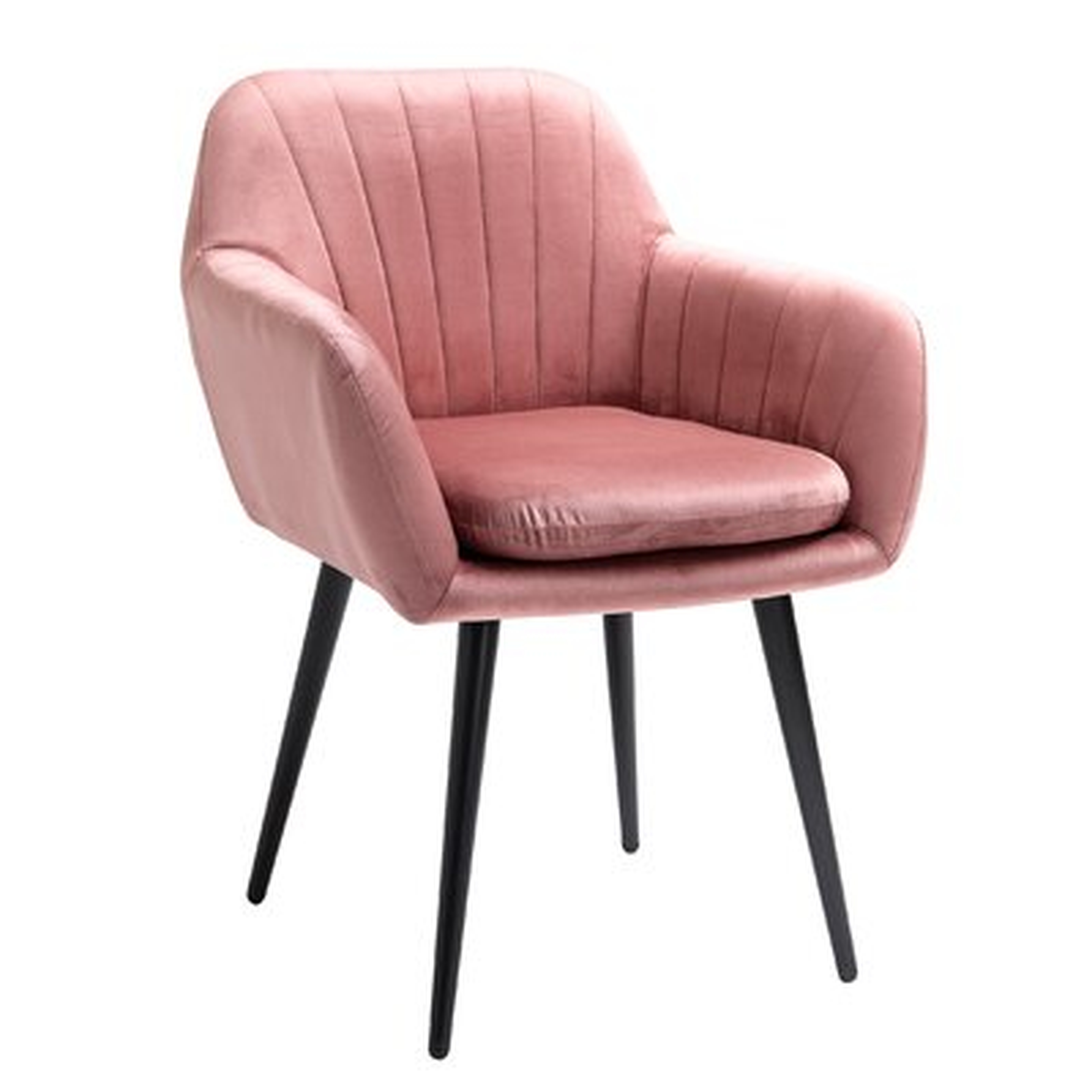 Heberling Velvet Upholstered Arm Chair - Wayfair
