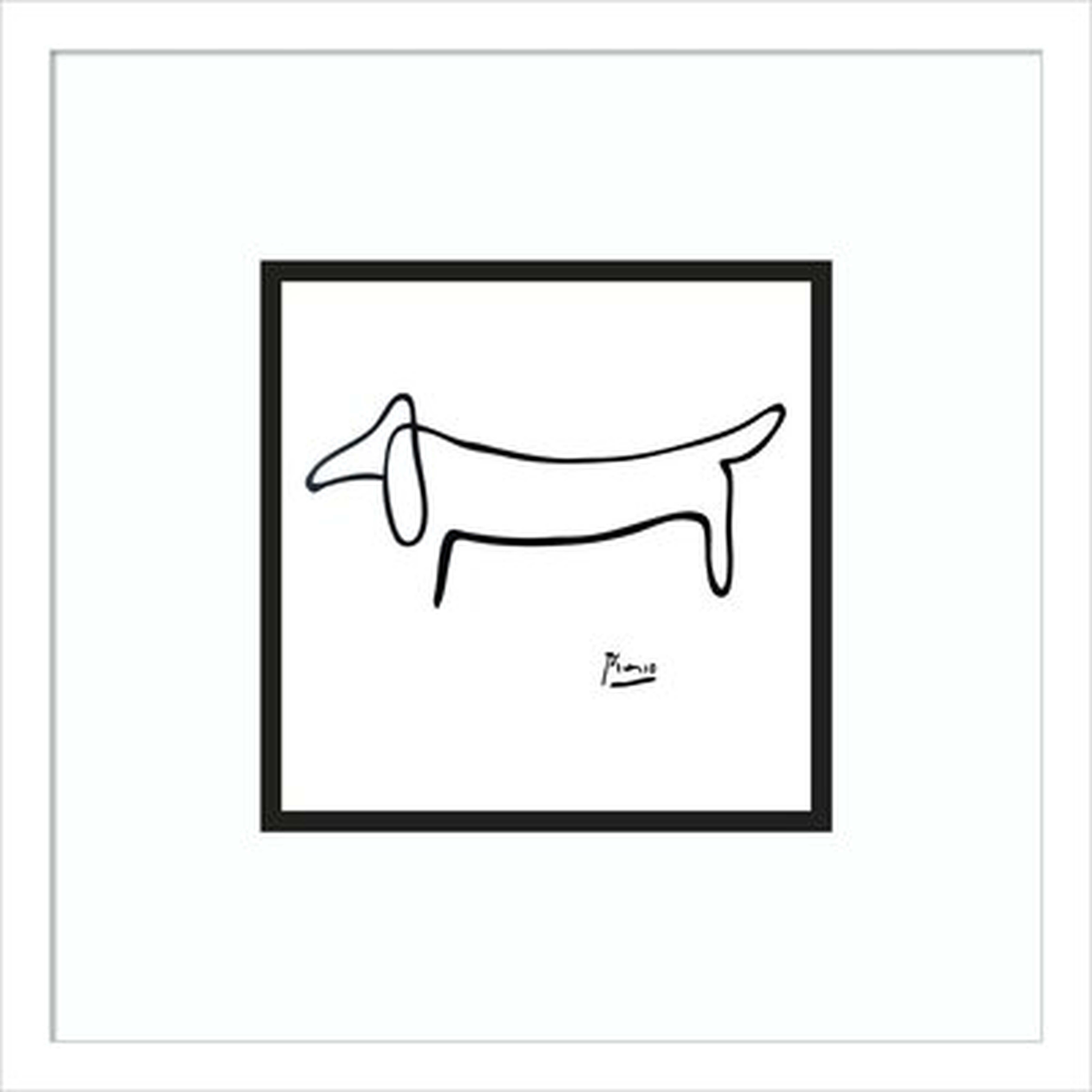 Le Chien (The Dog) by Pablo Picasso - Picture Frame Print on Paper - Wayfair