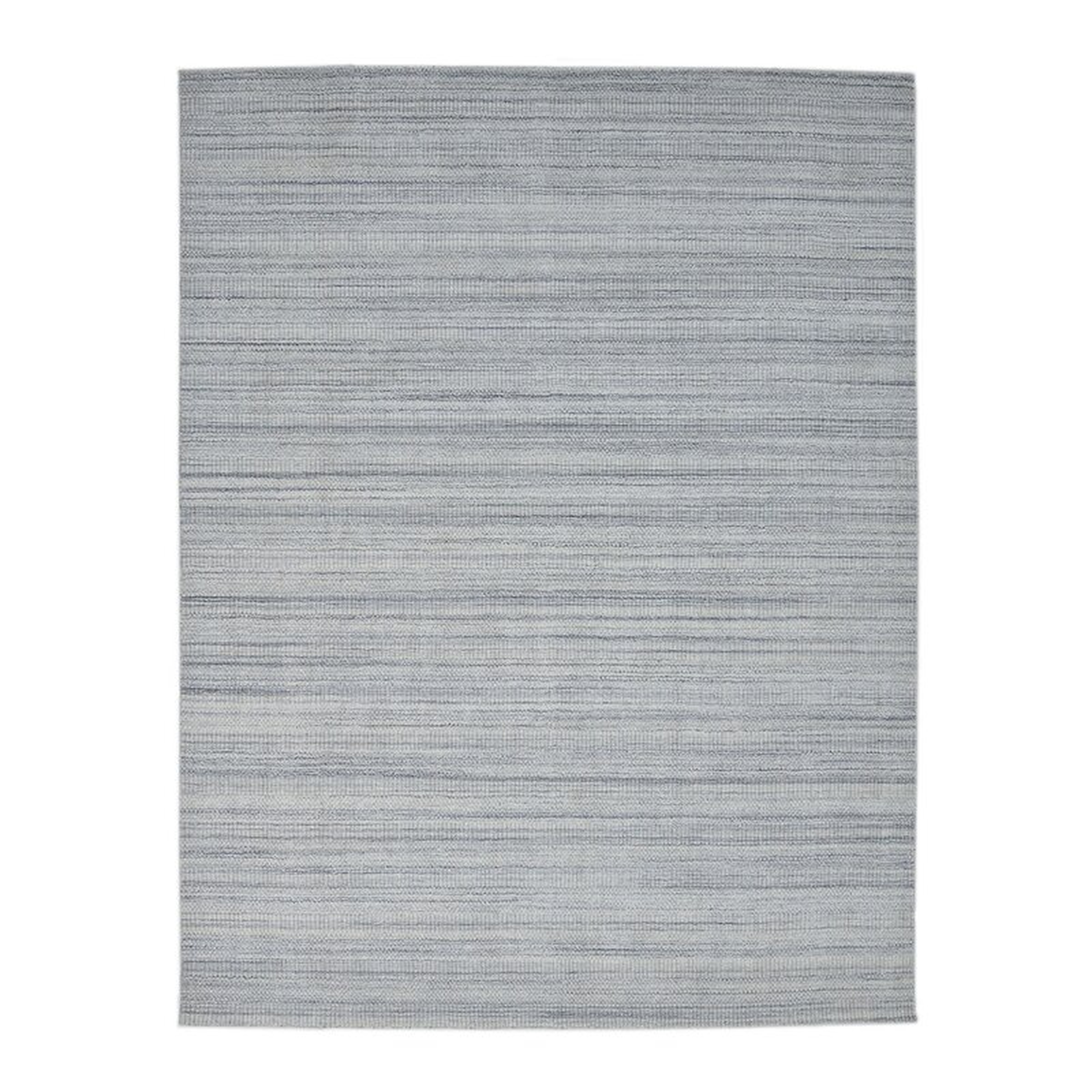 Solo Rugs Abstract Wool Light Blue Area Rug Rug Size: Rectangle 8' W x 10' L - Perigold