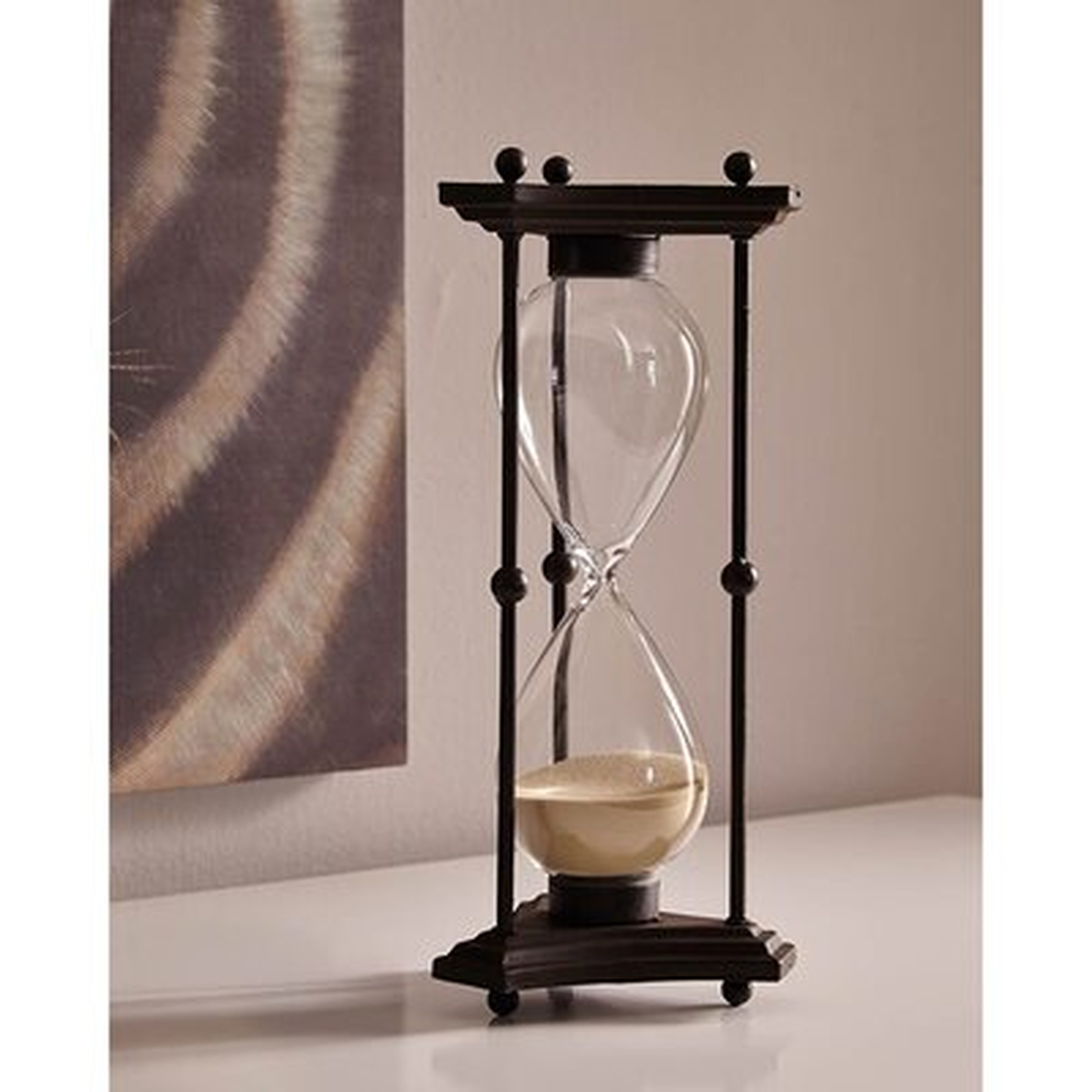 Eton Tall 60-Minute Hourglass with Iron Stand - Wayfair