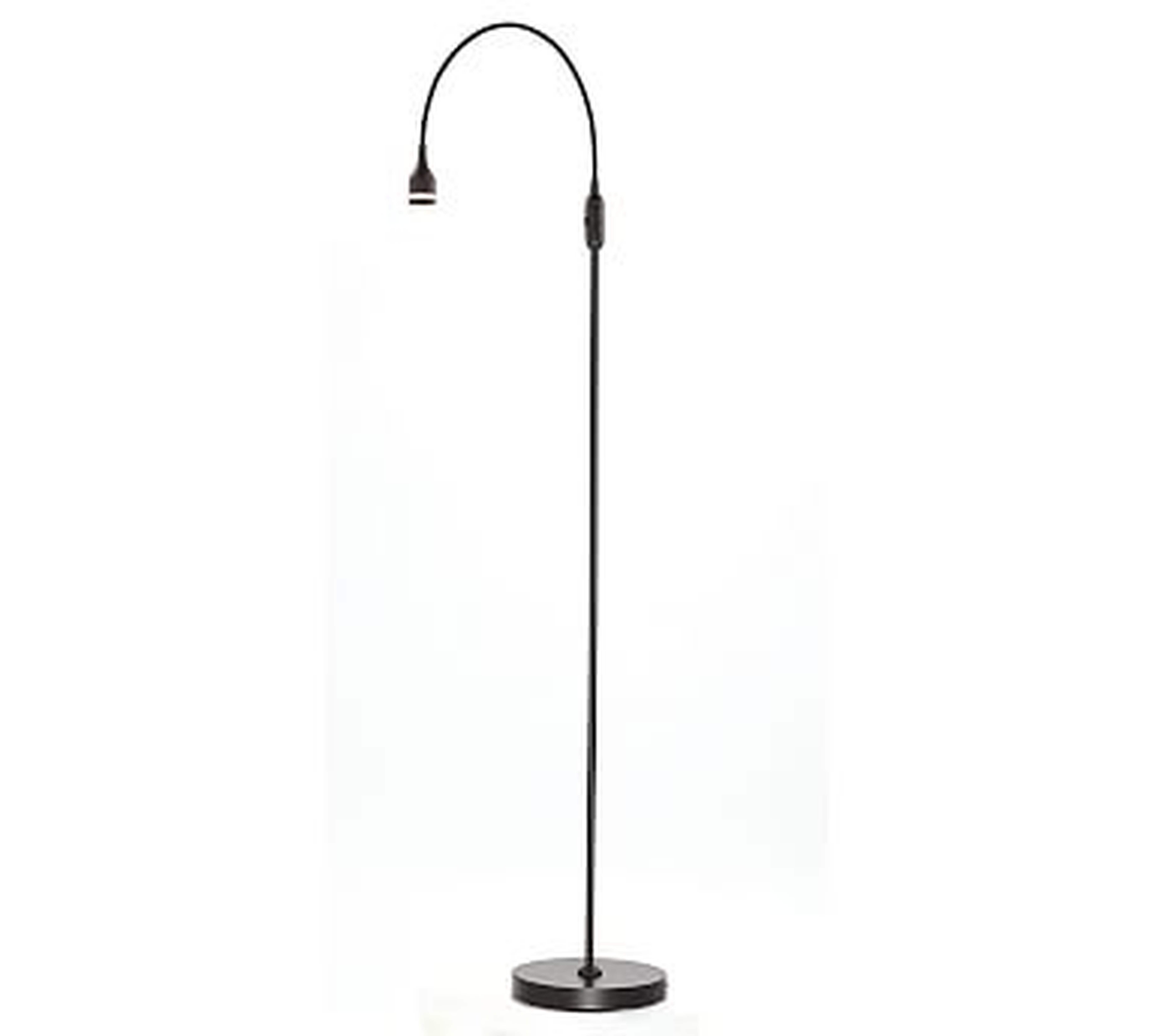 Hartnell LED Metal Articulating Floor Lamp, Matte Black - Pottery Barn