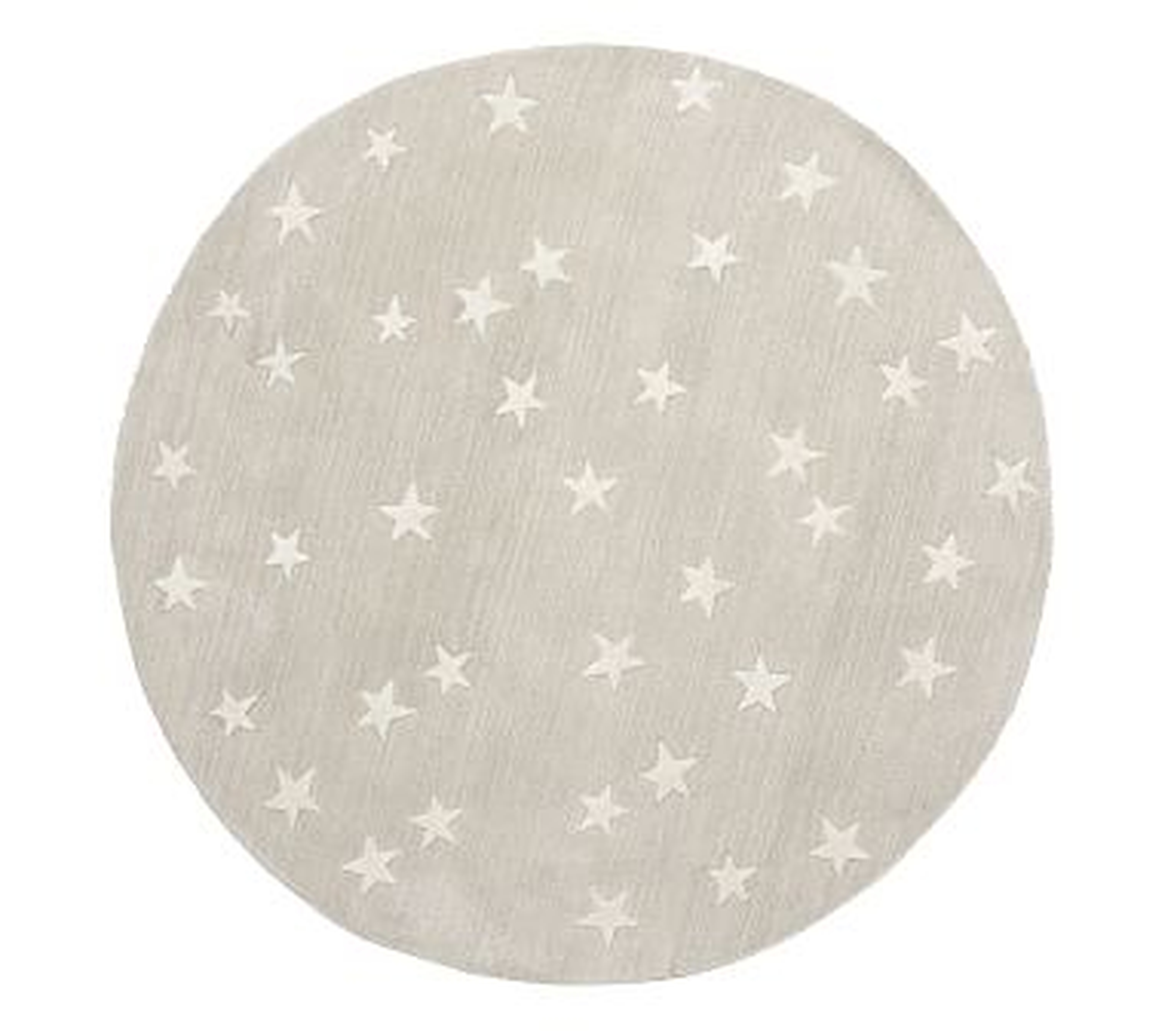 Starry Skies Round Rug, 5 Ft Round, Natural - Pottery Barn Kids