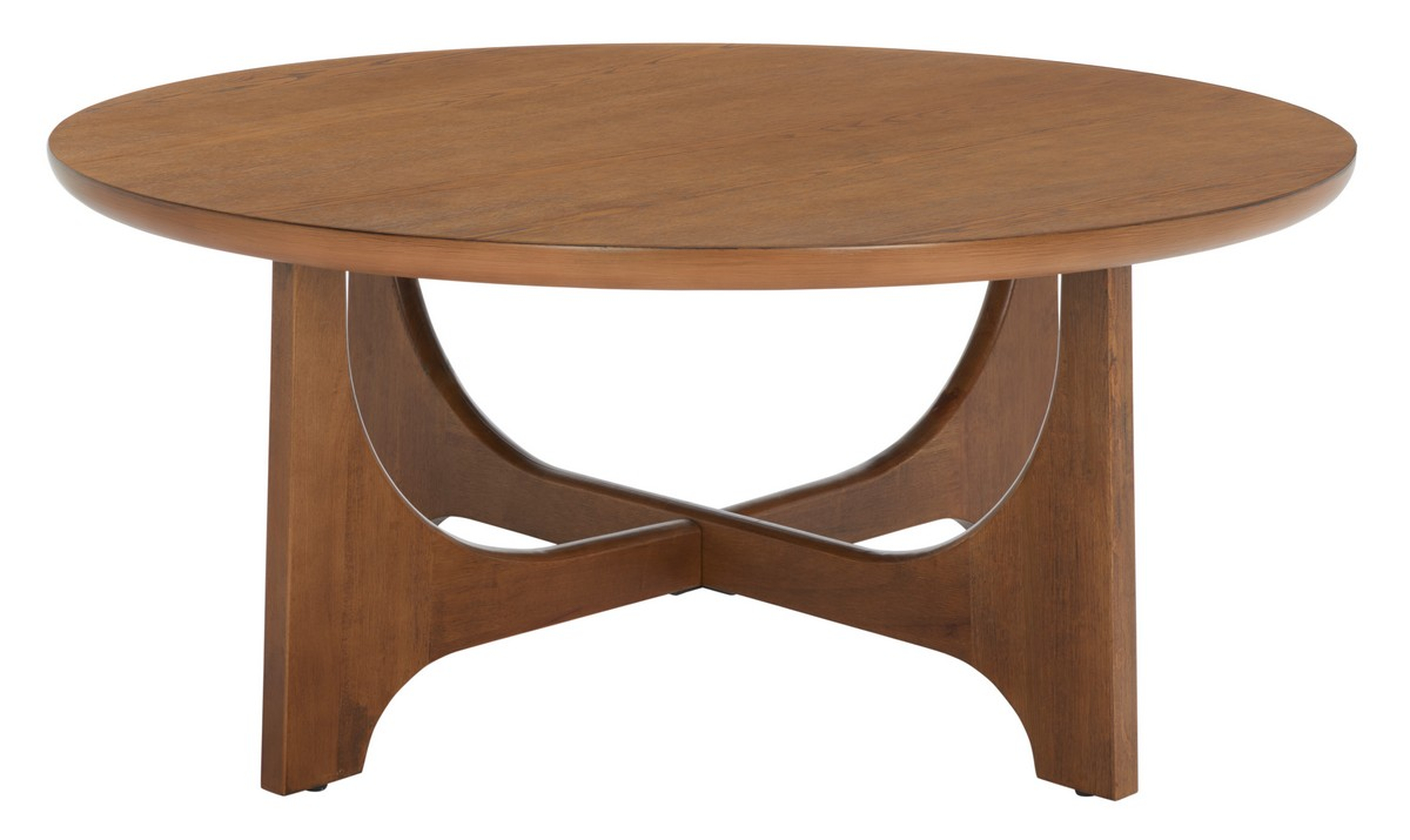 Sasha Wood Coffee Table - Medium Oak - Safavieh Couture