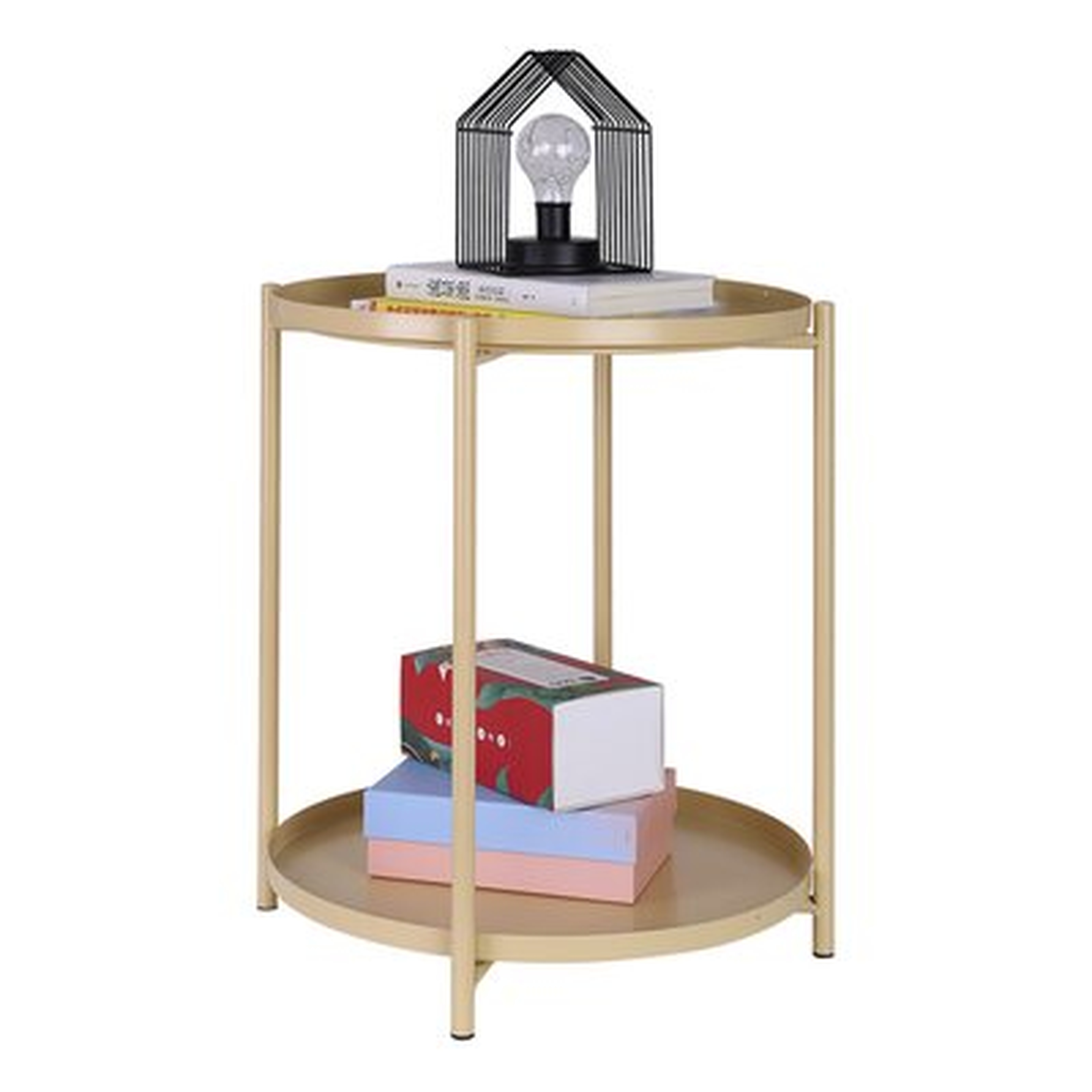 Small Side Table With Tray - Wayfair