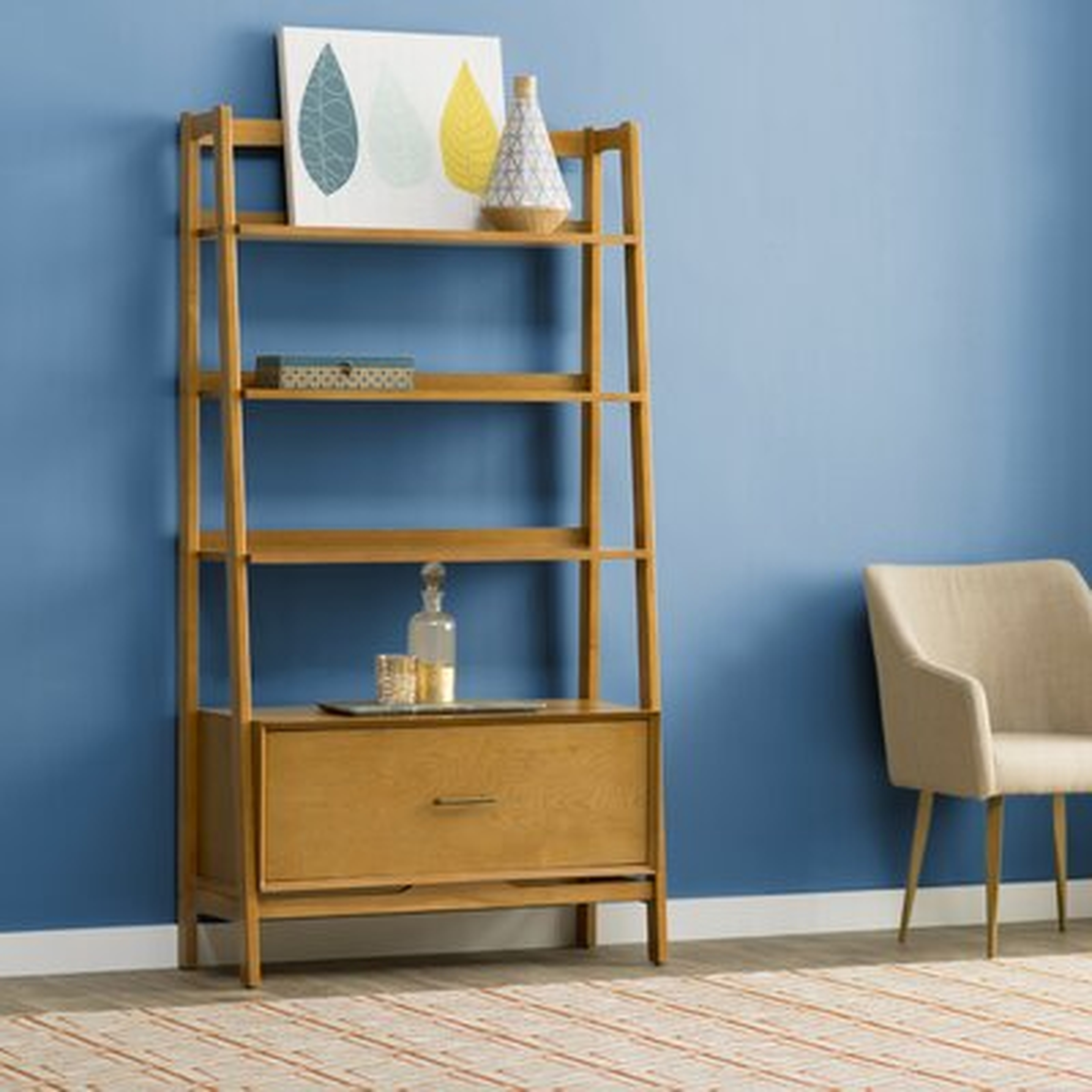 Stiles 70.25'' H x 38'' W Ladder Bookcase - Wayfair