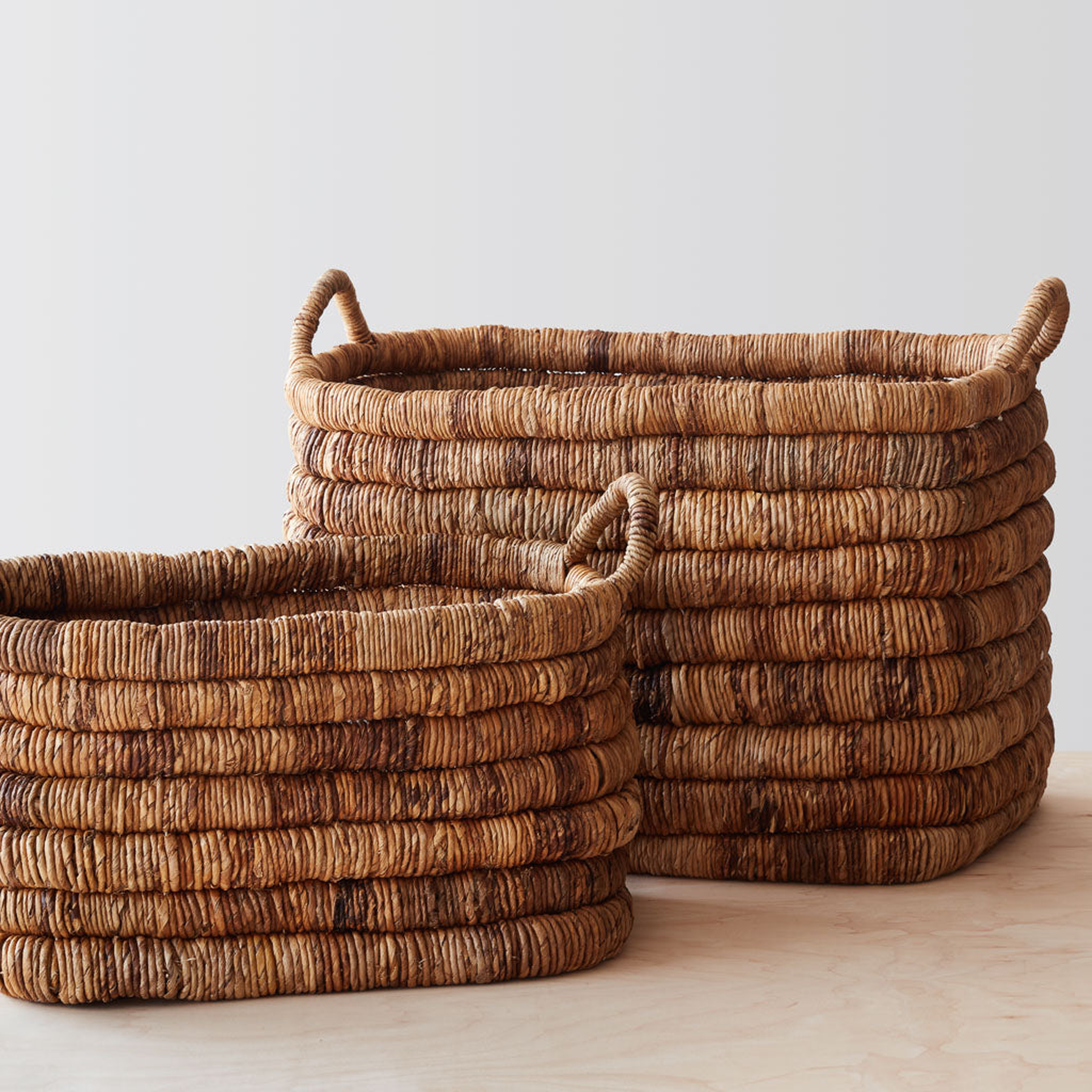 The Citizenry Merapi Storage Baskets | Medium | Dark - The Citizenry