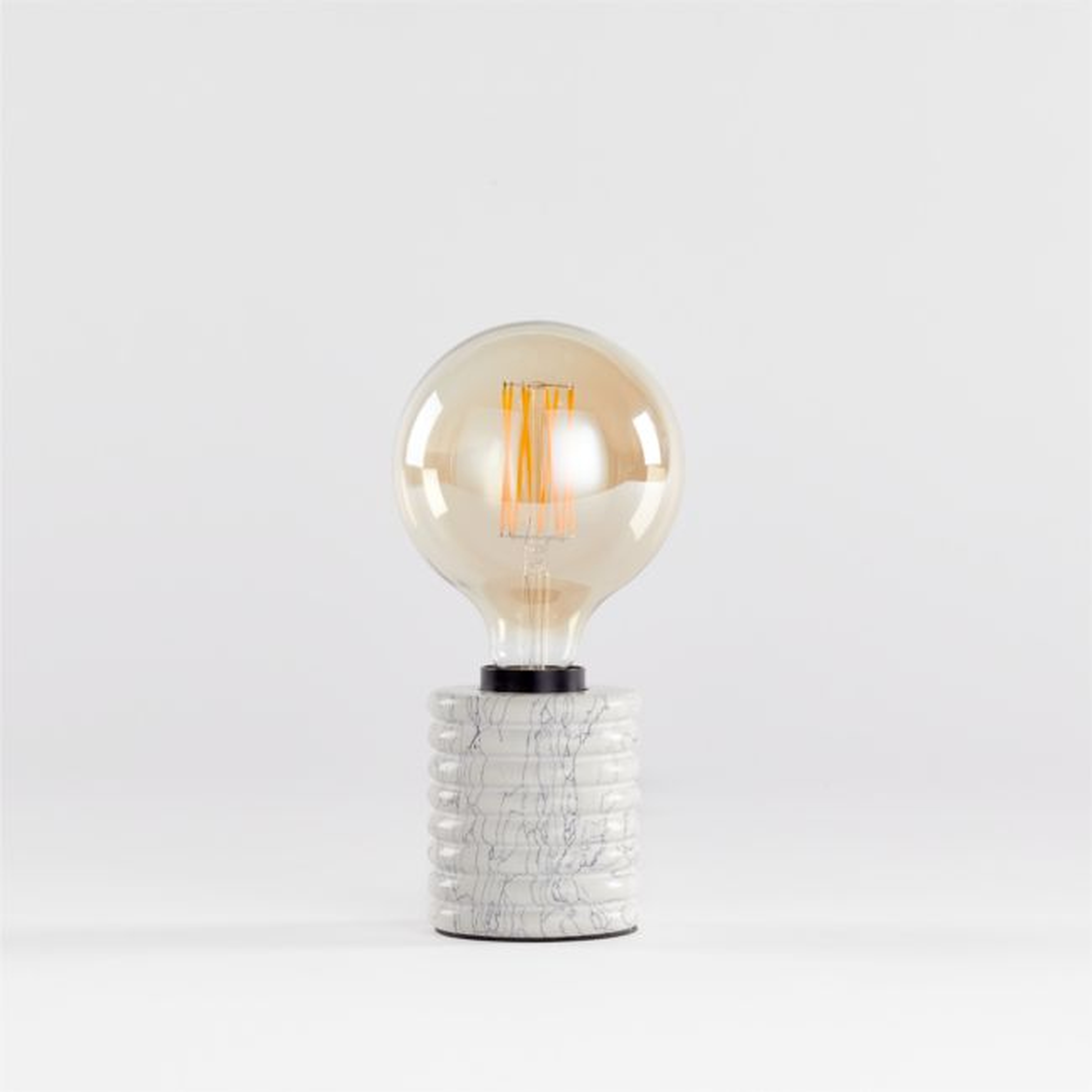 Lucian Exposed Bulb Table Lamp - Crate and Barrel