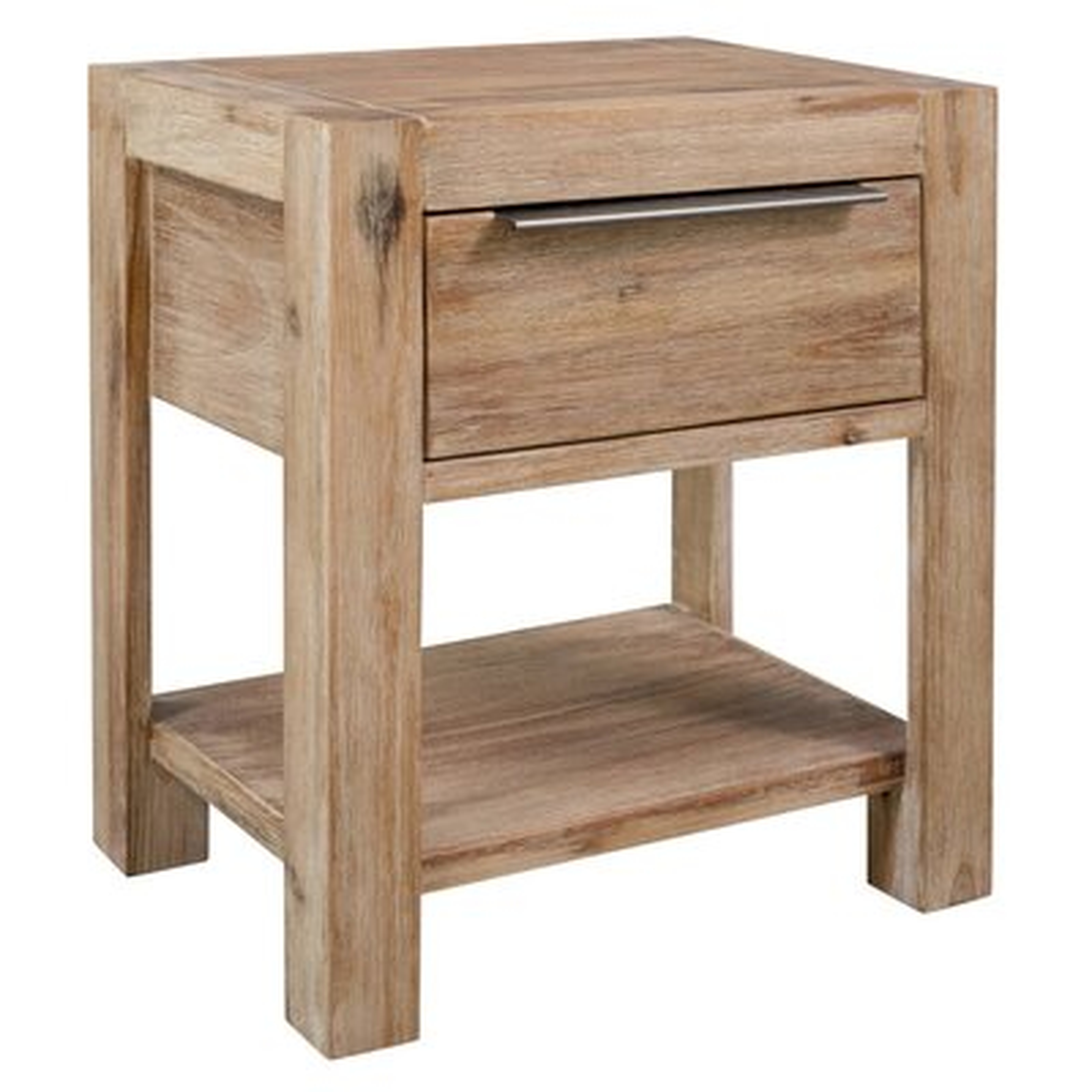 Minneota 1 - Drawer Solid Wood Nightstand in Brown - Wayfair