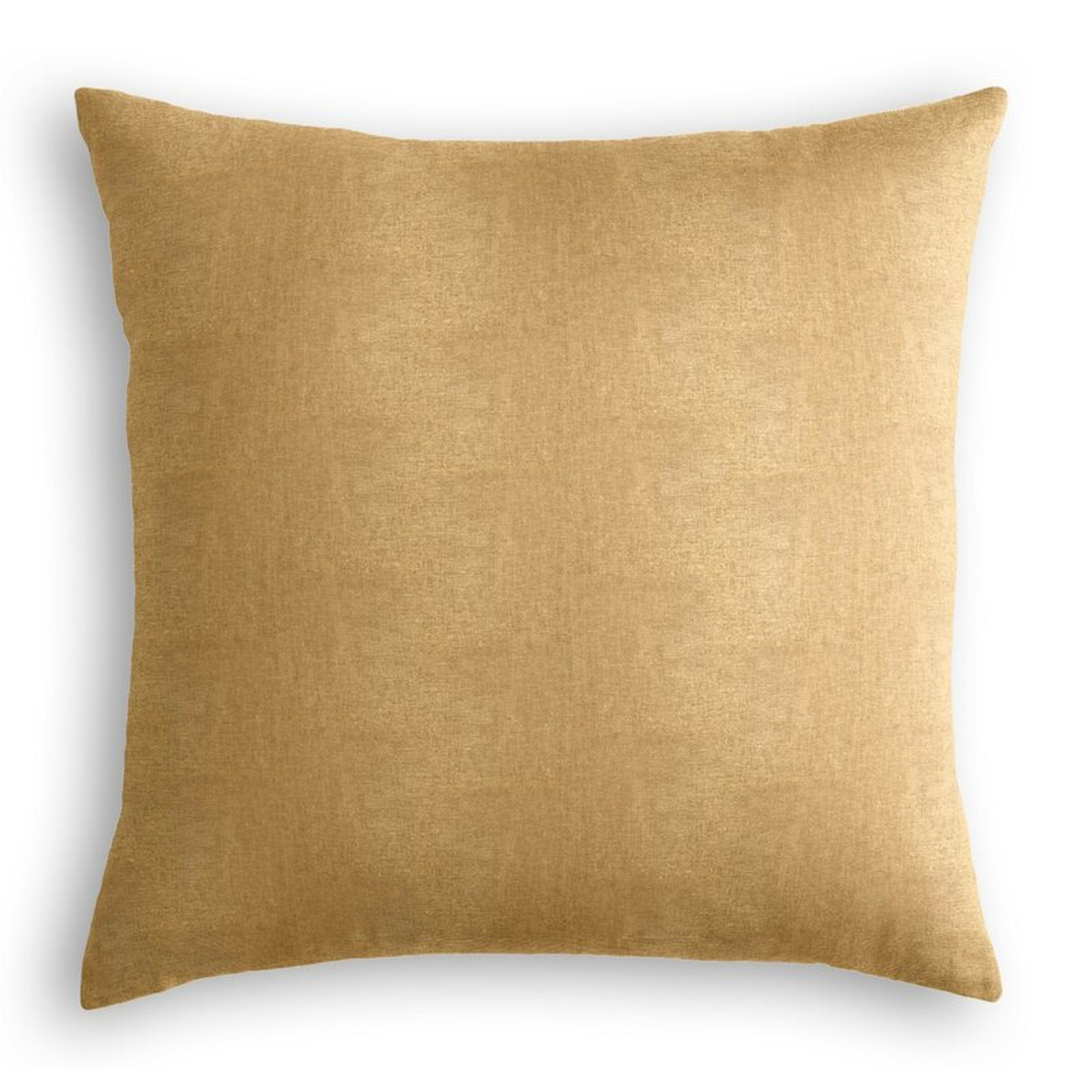 Loom Decor Throw Pillow Color: Gold, Size: 24" x 24" - Perigold