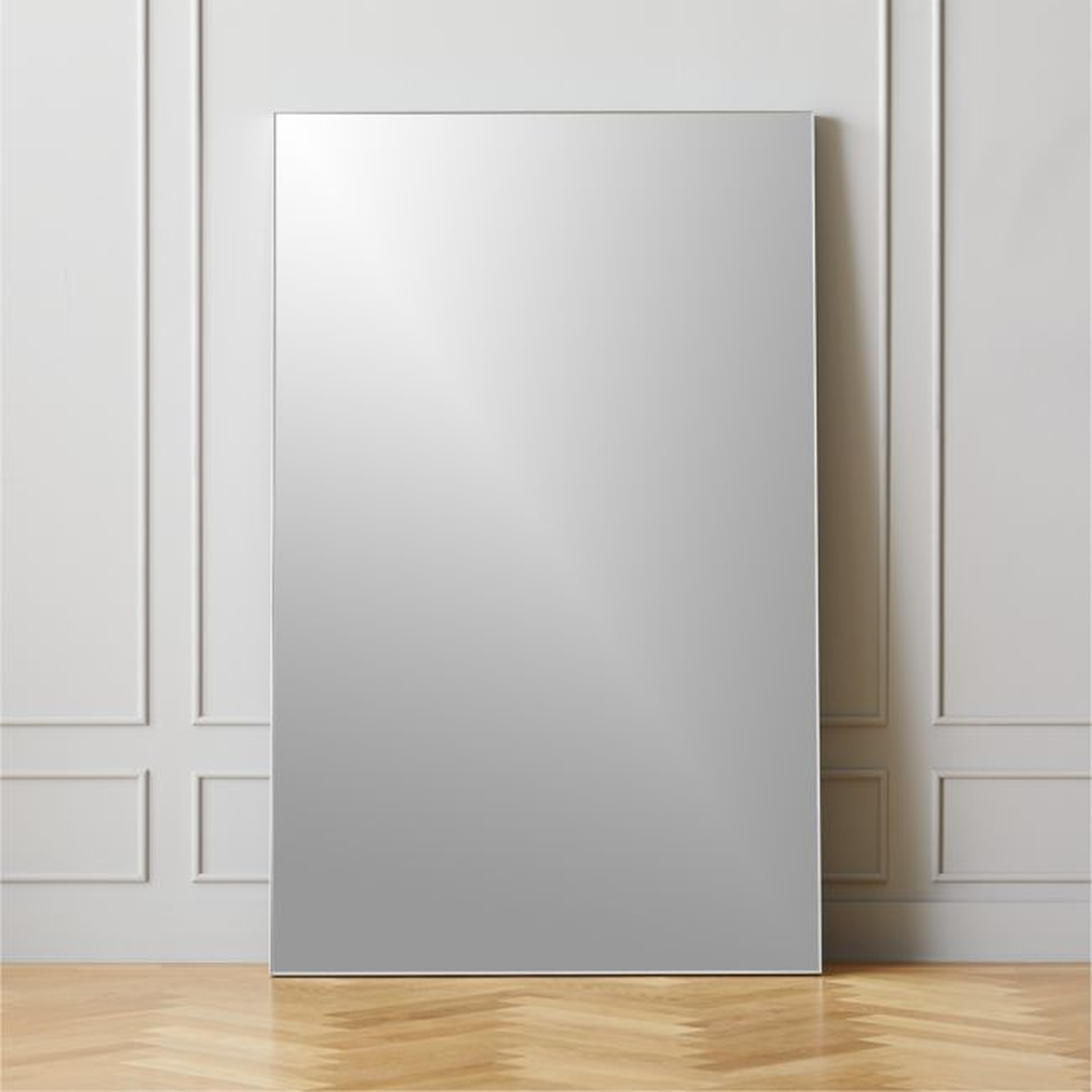 Infinity Modern Silver Full-Length Floor Mirror 48"x76" - CB2