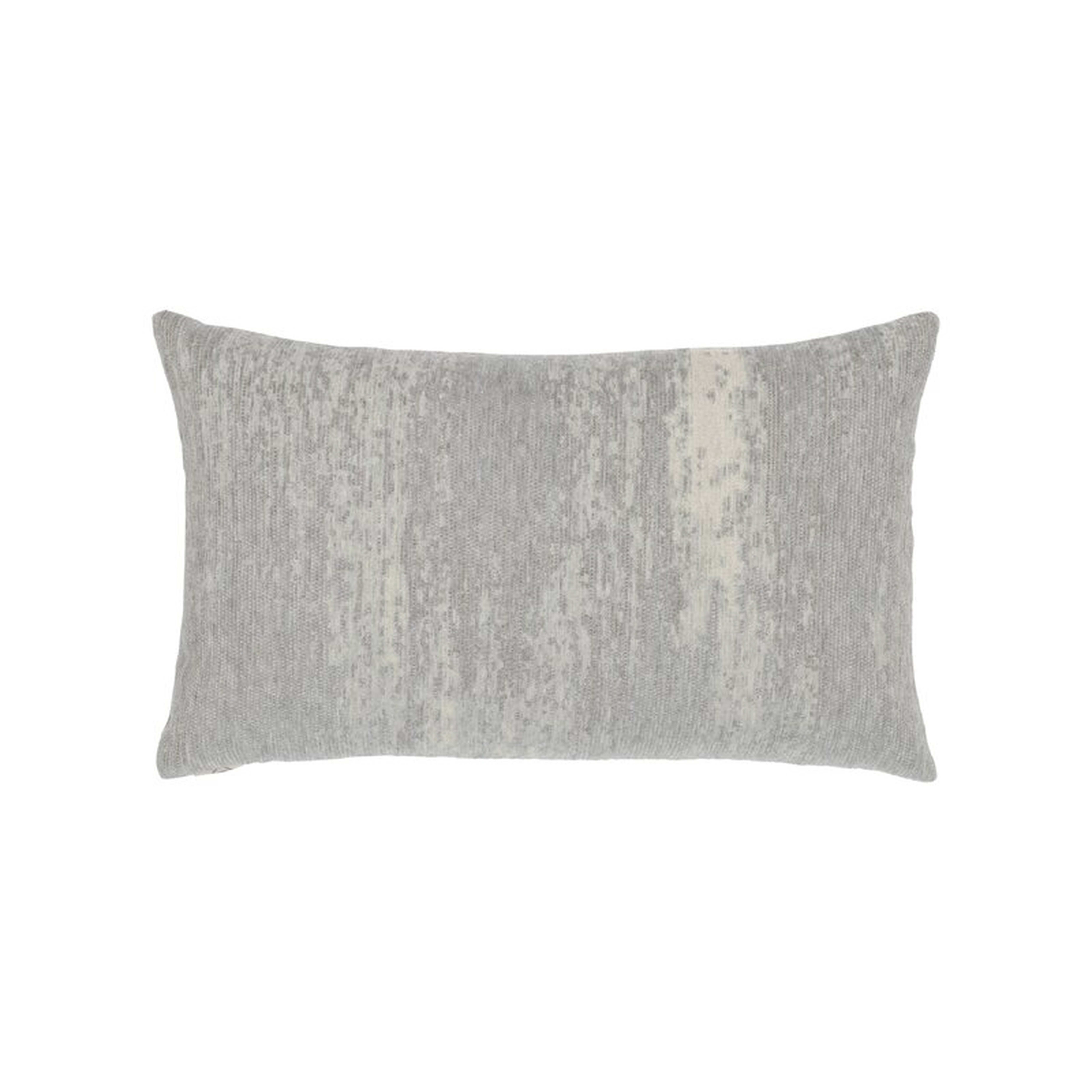 Elaine Smith Distressed Lumbar Indoor/Outdoor Throw Pillow Color: Gray - Perigold