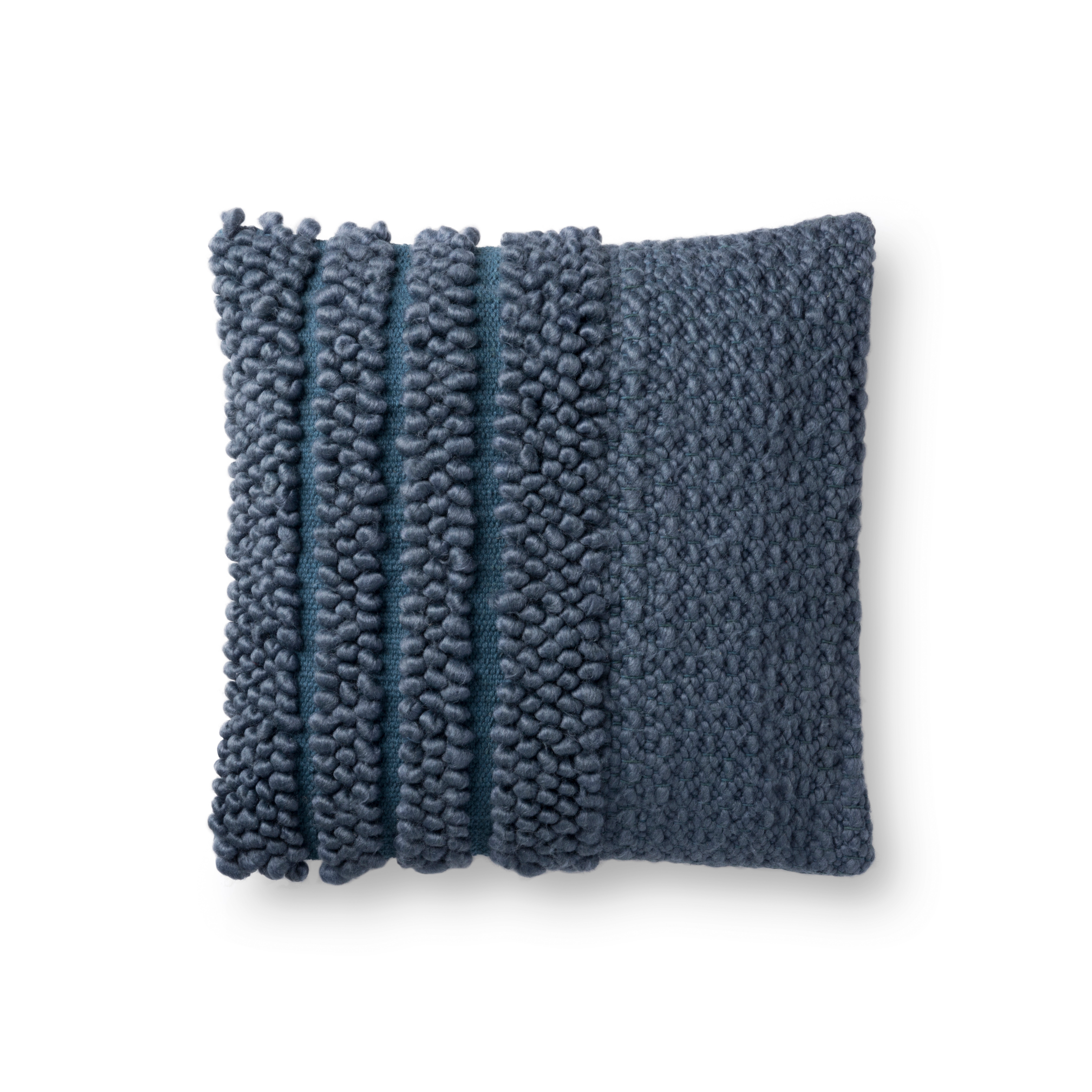 Magnolia Home by Joanna Gaines PILLOWS P1104 NAVY 18" x 18" Cover w/Down - Magnolia Home by Joana Gaines Crafted by Loloi Rugs