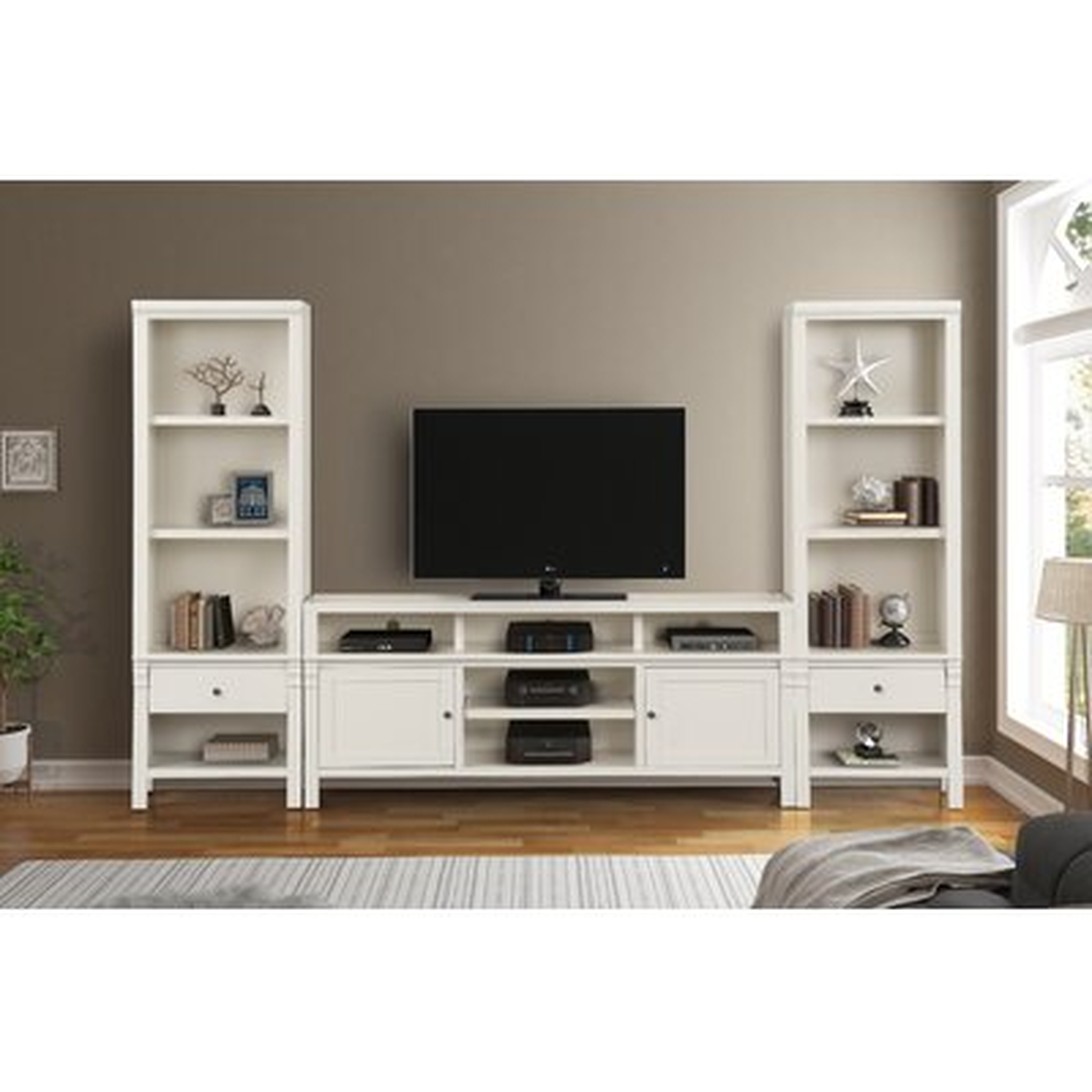Leota Solid Wood Entertainment Center for TVs up to 75" - Wayfair