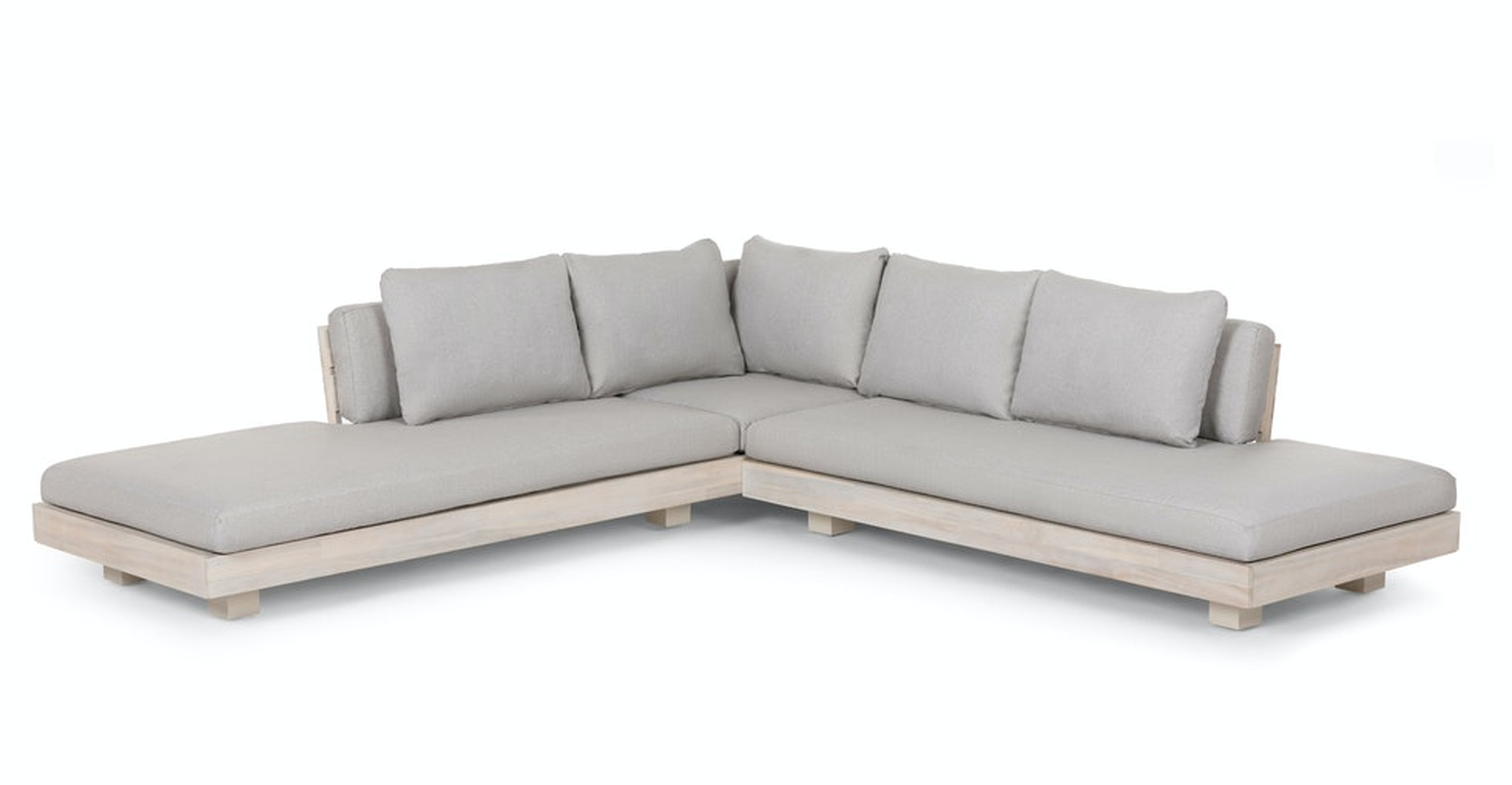 Lubek Beach Sand Low Corner Sectional - Article