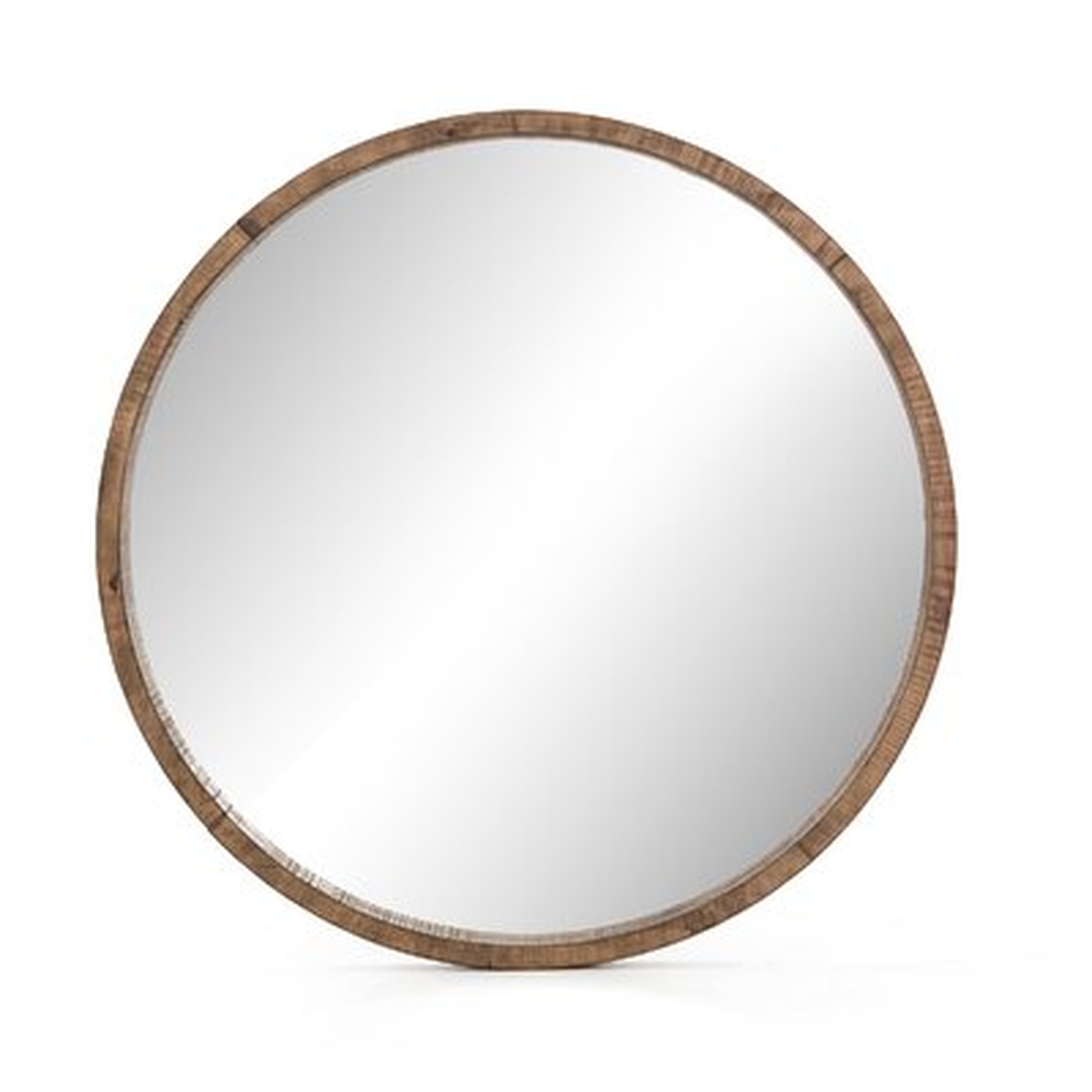 Creline Harlan Round Rustic Dresser Mirror - Wayfair