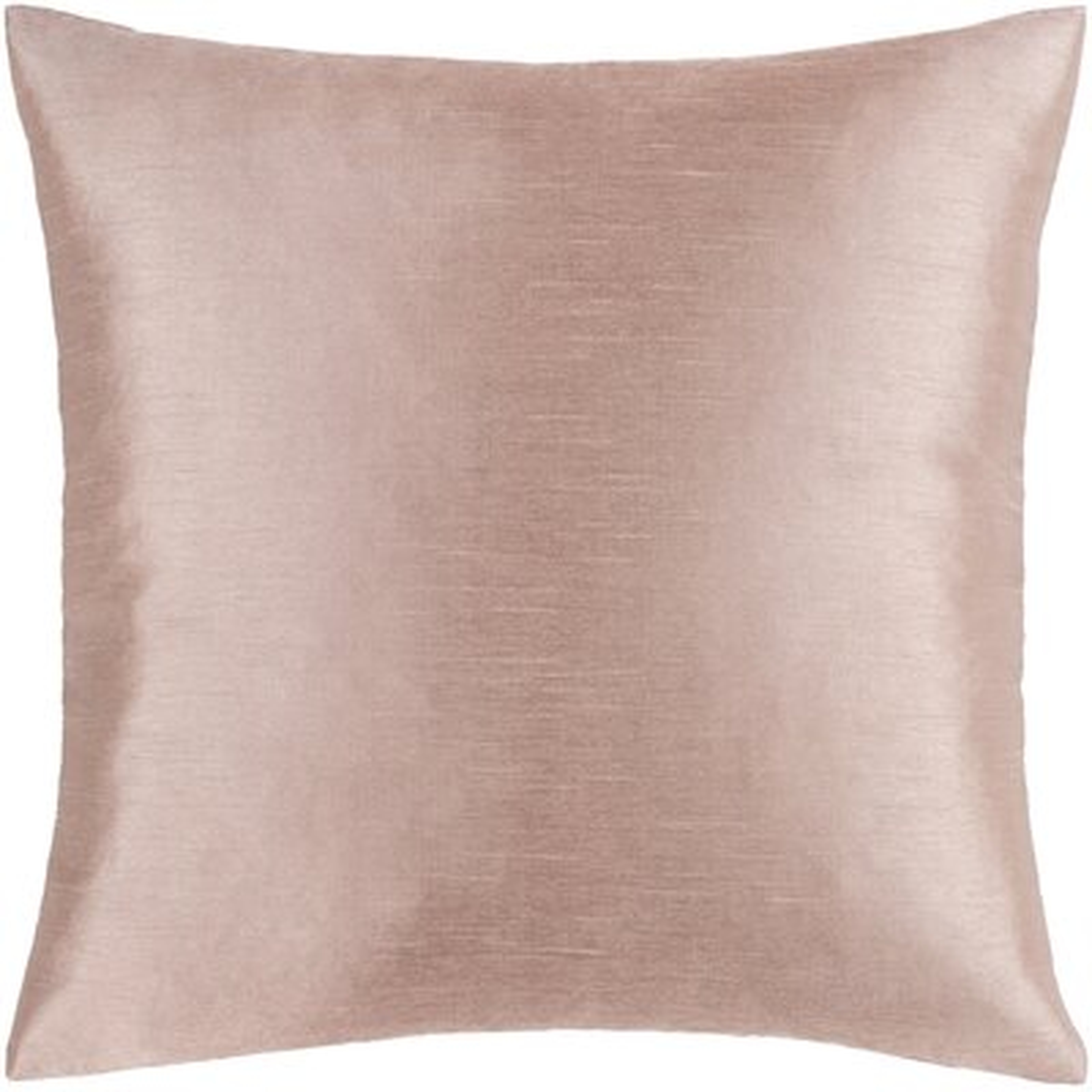 Steck Solid Luxe Solid Border Throw Pillow in , No Fill - Wayfair