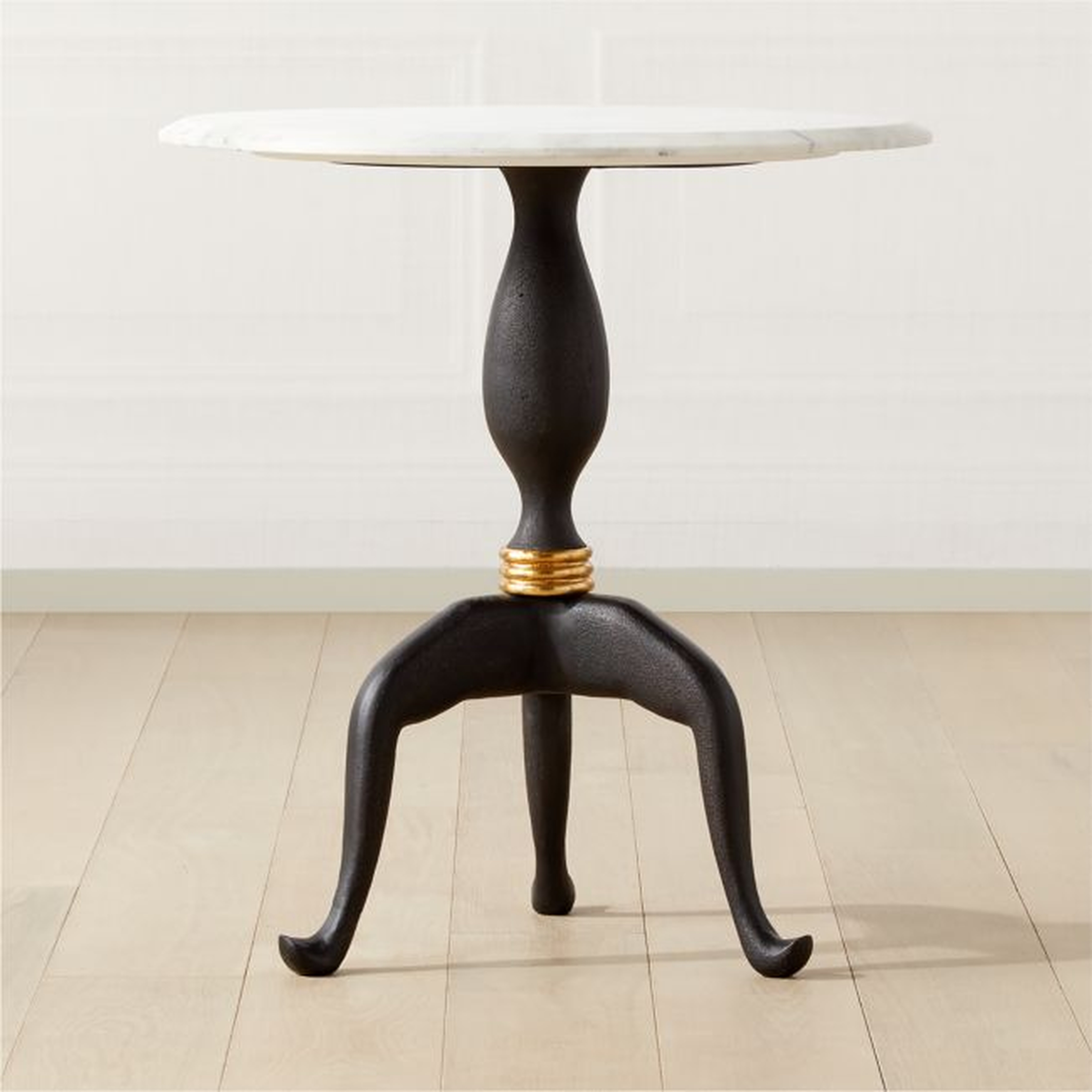 Reign Small Round Marble Dining Table - CB2