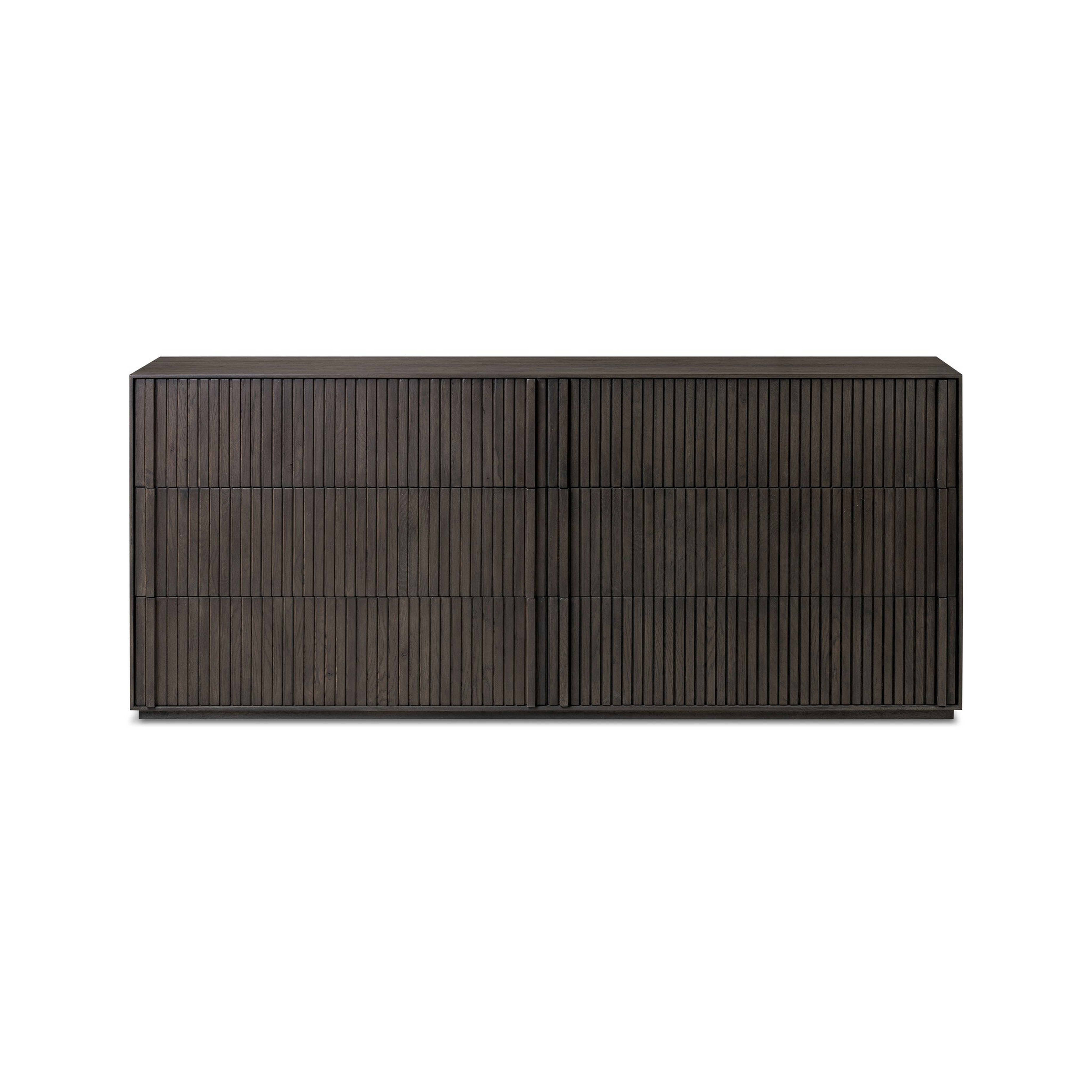 Leo 6 Drawer Dresser - Smoked Black - Four Hands