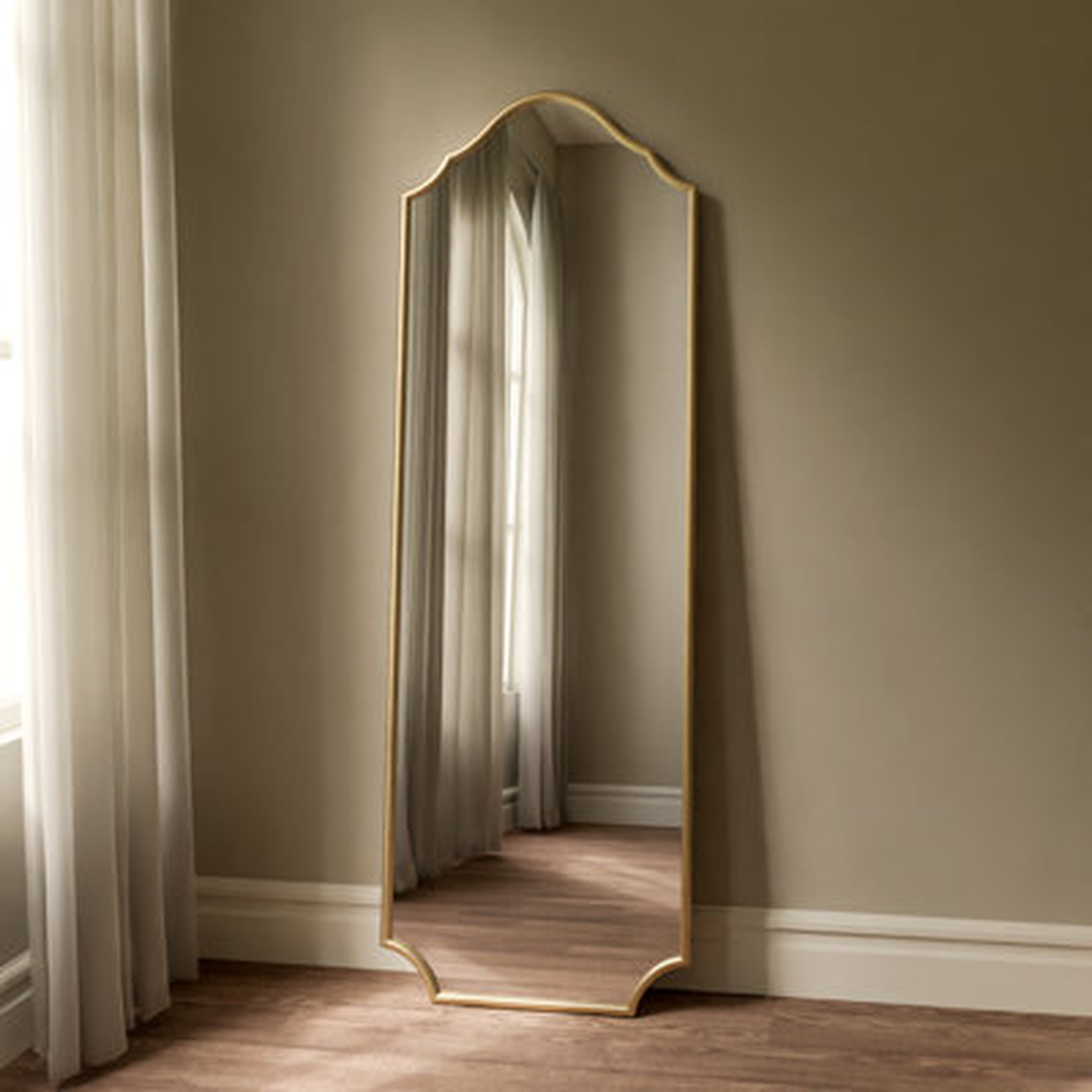 Lilith Metal Full Length Leaner Mirror - Wayfair