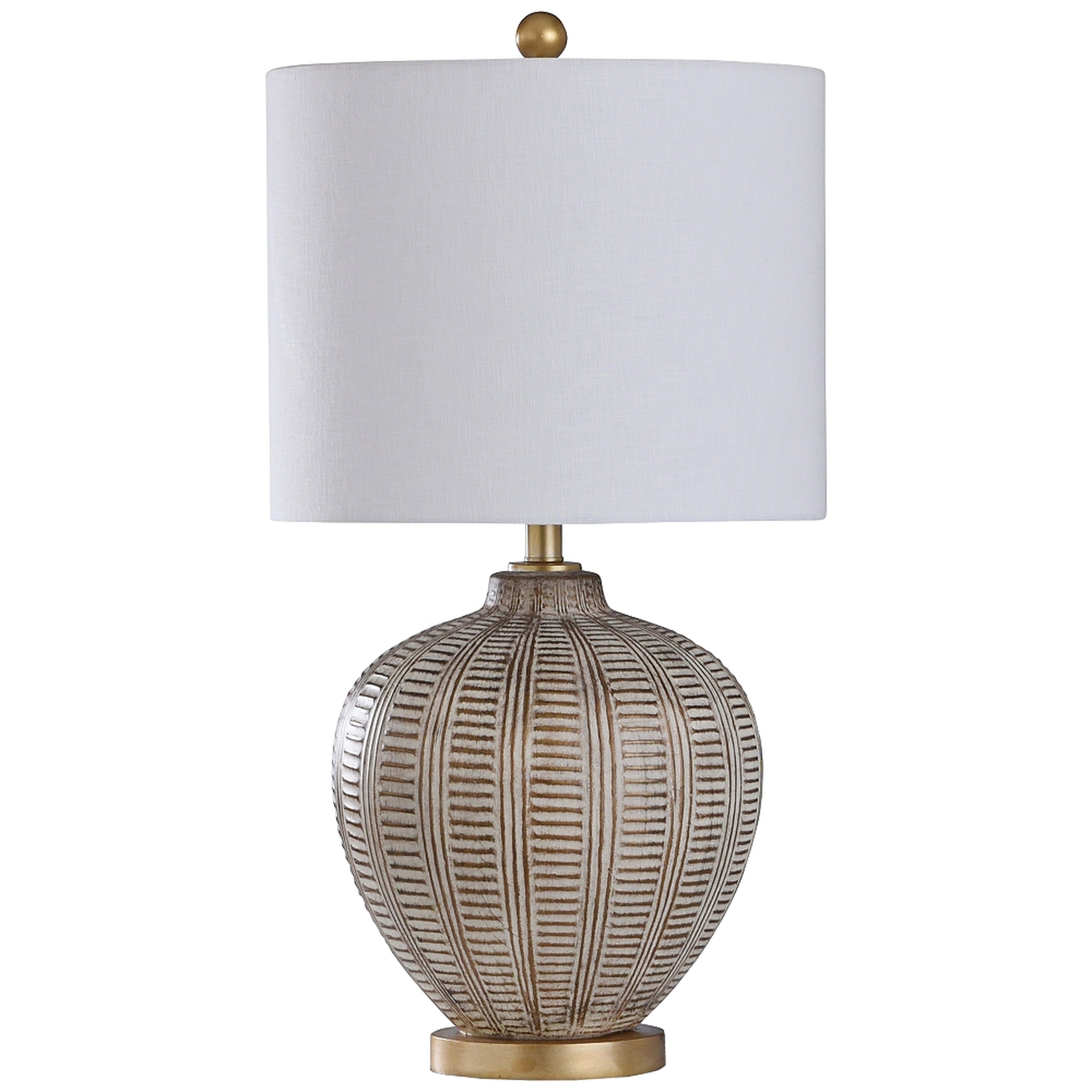 Baffo Gold and Cream Vase Table Lamp - Style # 93T58 - Lamps Plus