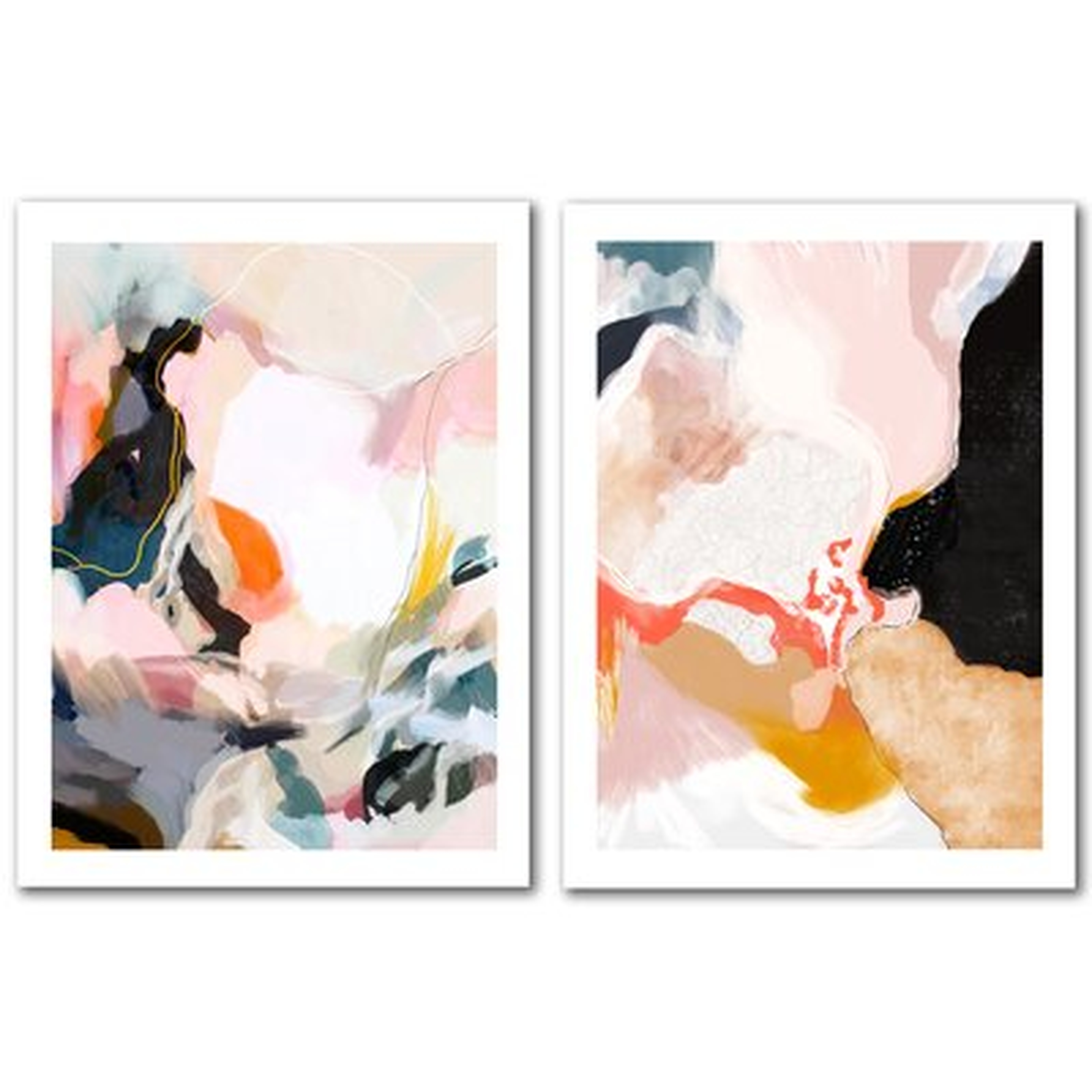Apricot Dawn by Louise Robinson - 2 Piece Print Set - Wayfair