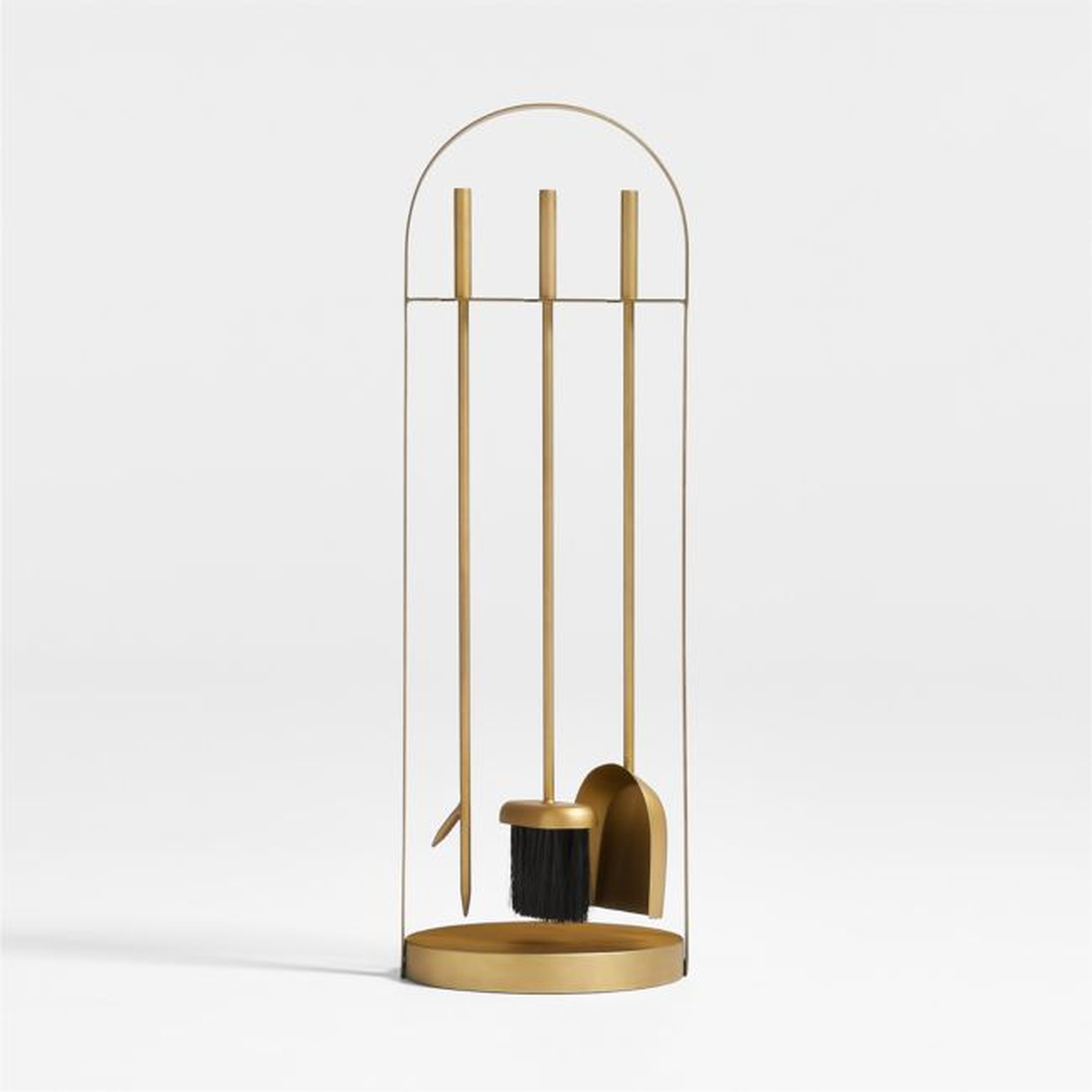 Brass Arch Fireplace Tools - Crate and Barrel