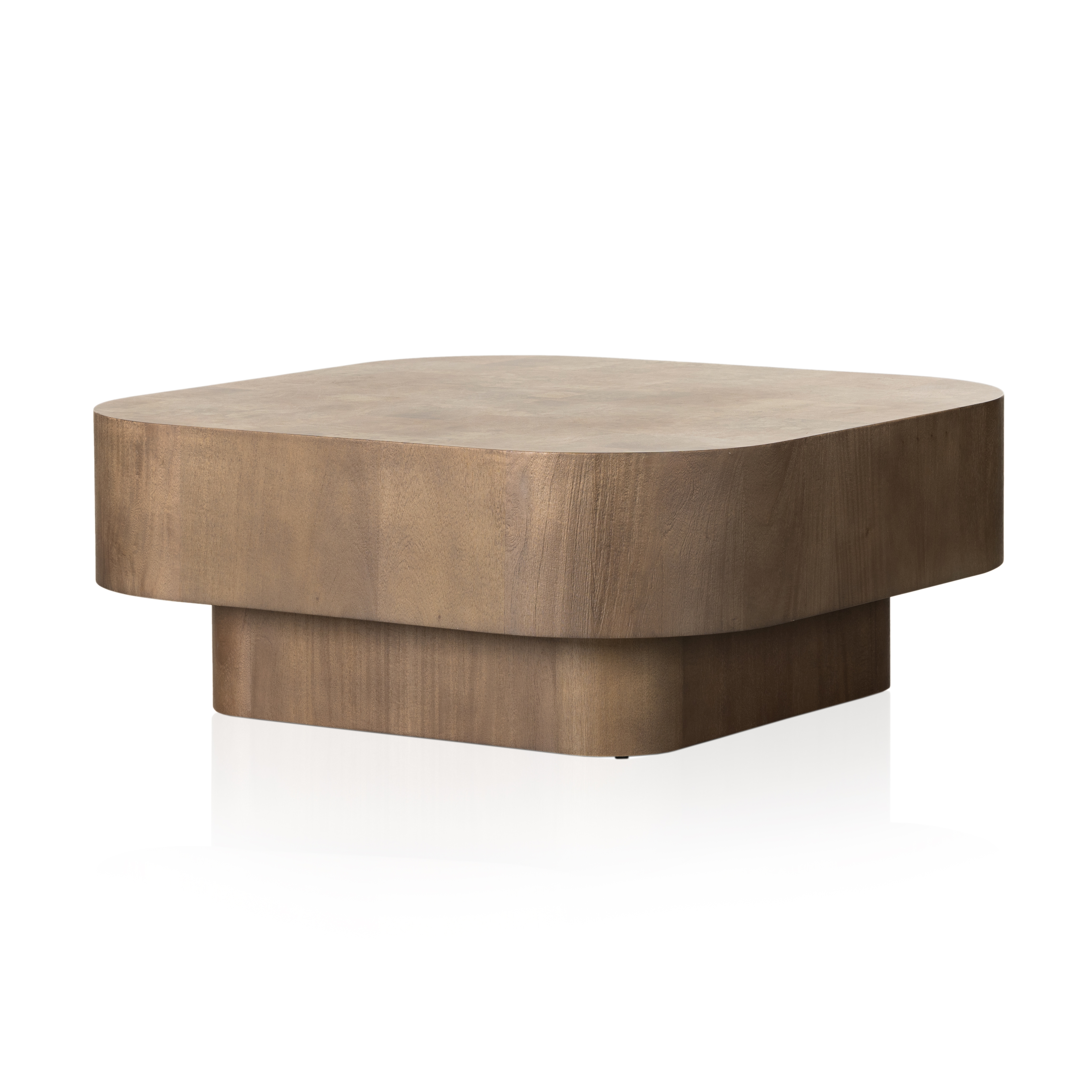 Blanco Coffee Table - Warm Umber Burl - Four Hands