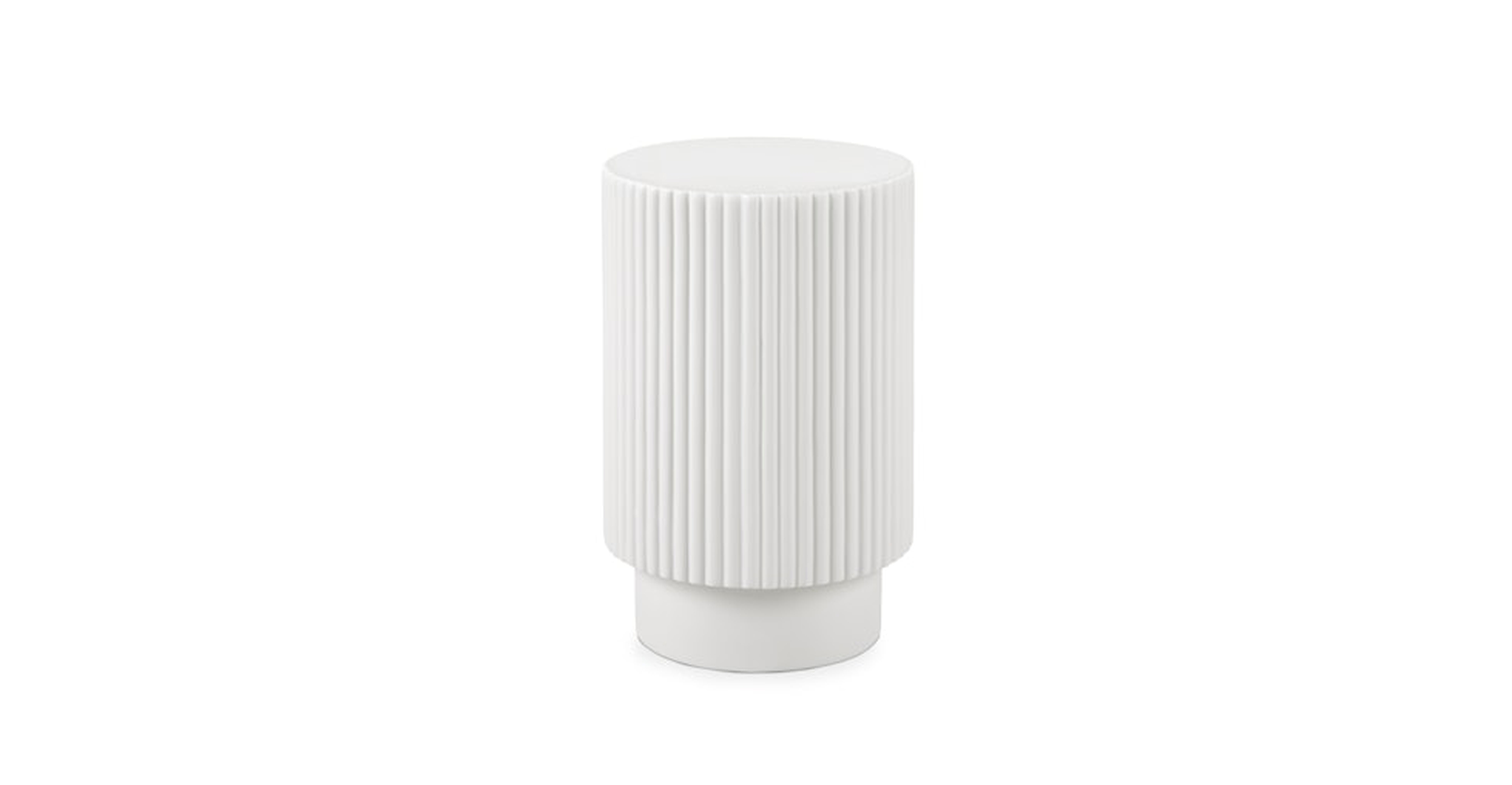 Nordens Concrete Side Table - Soft White - Article