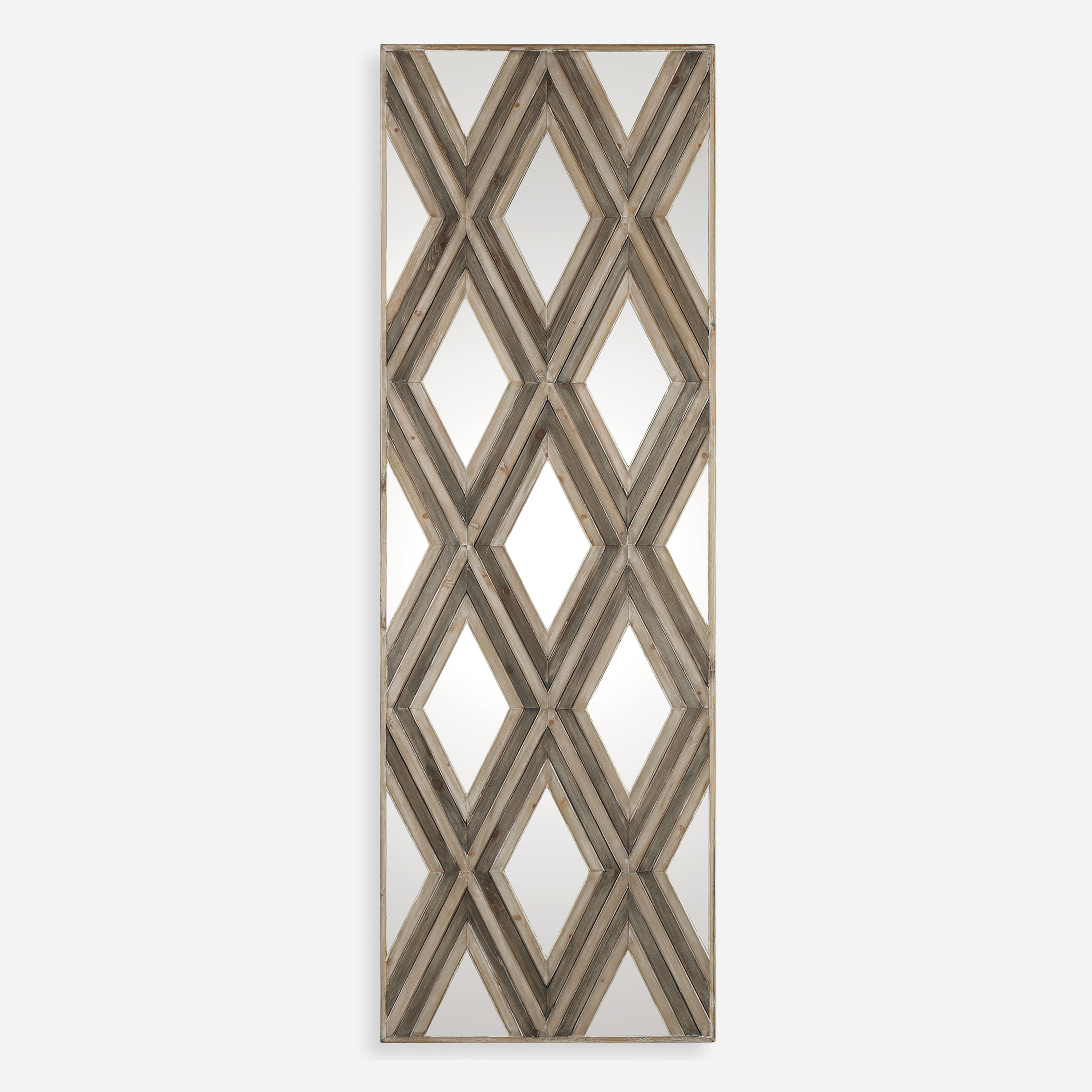 Tahira Geometric Argyle Pattern Wall Mirror - Uttermost