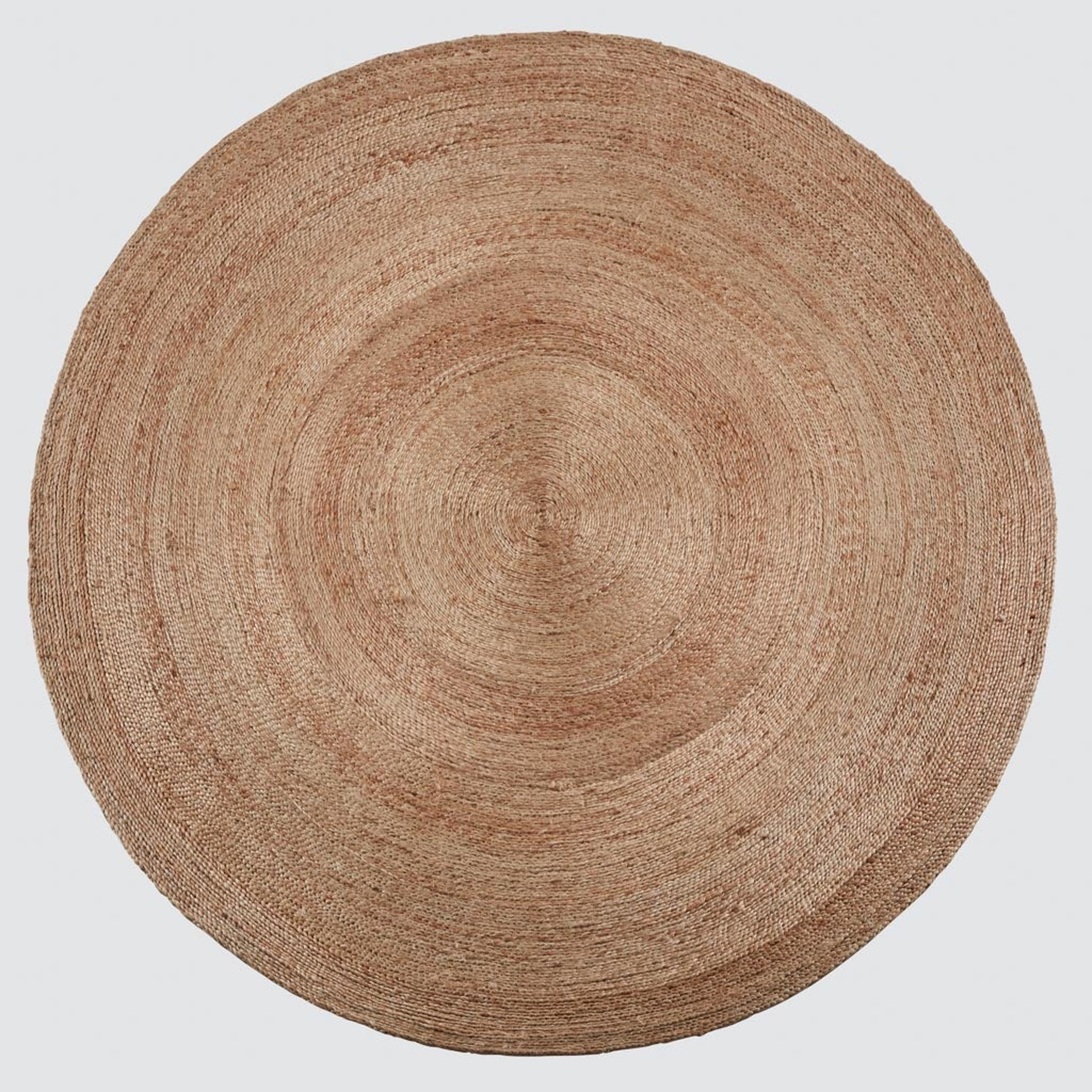 The Citizenry Rassi Handwoven Round Jute Area Rug | 6' Round | Dark - The Citizenry