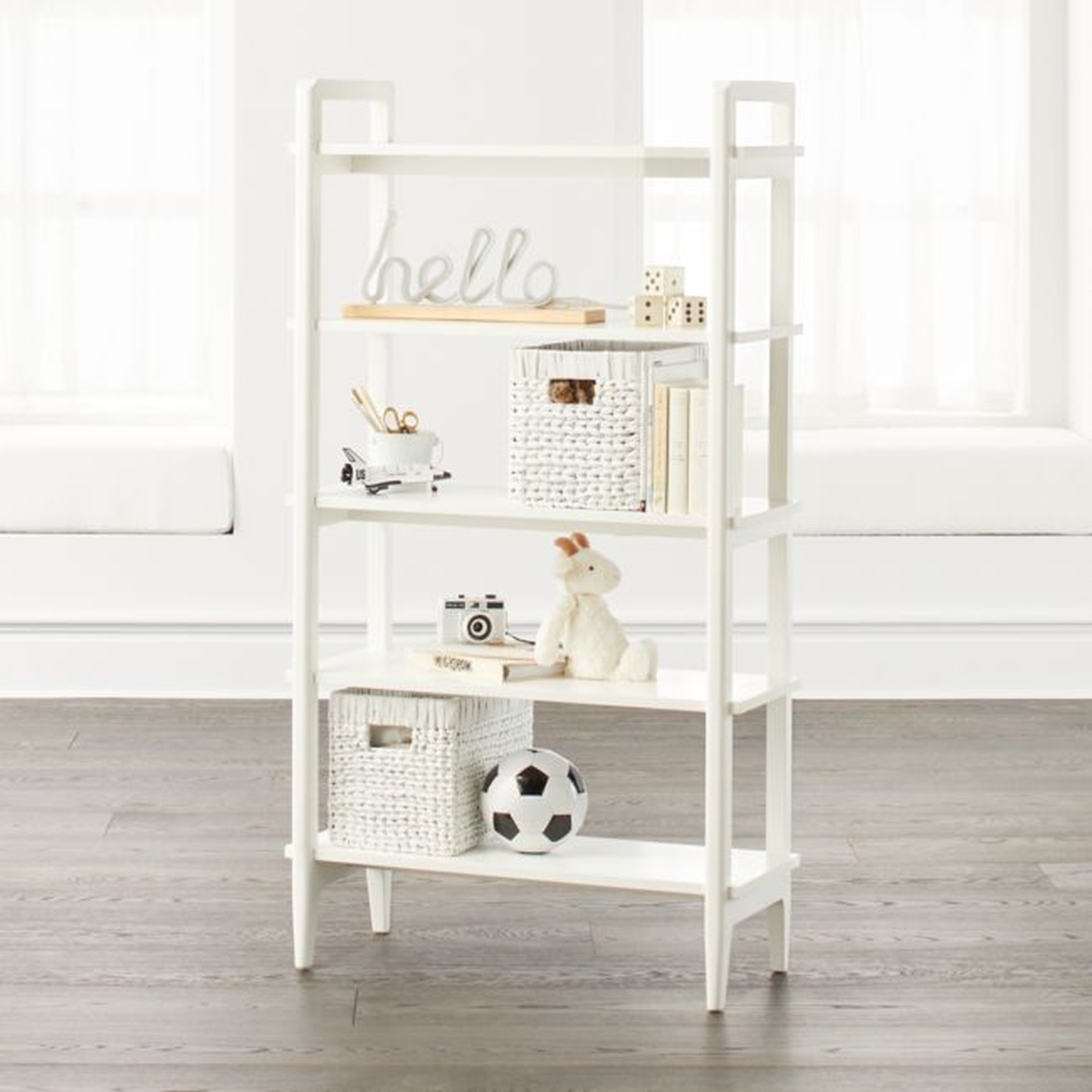 Wrightwood Tall White Bookcase - Crate and Barrel