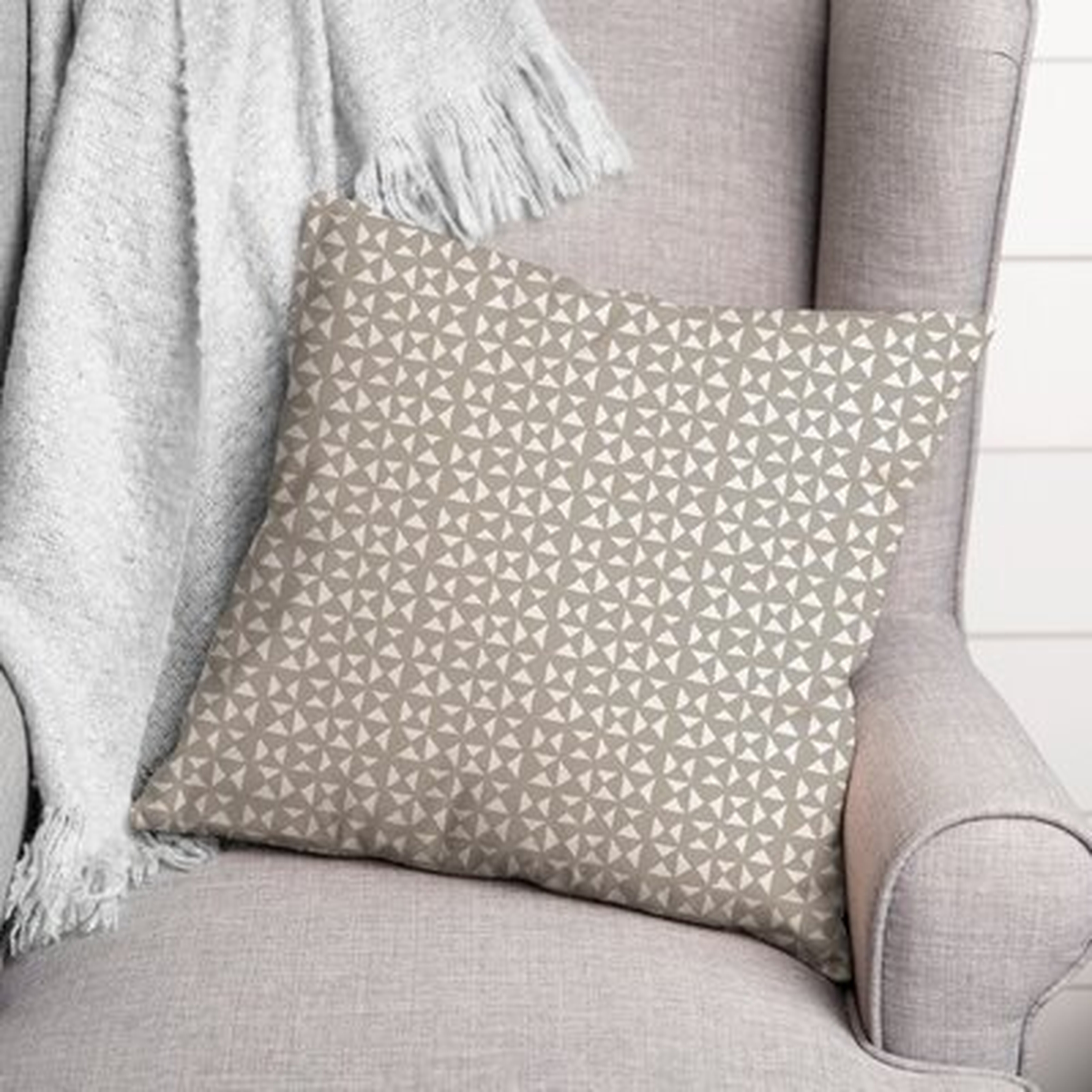 Laplant Triangle Outdoor Square Pillow Cover & Insert - Wayfair