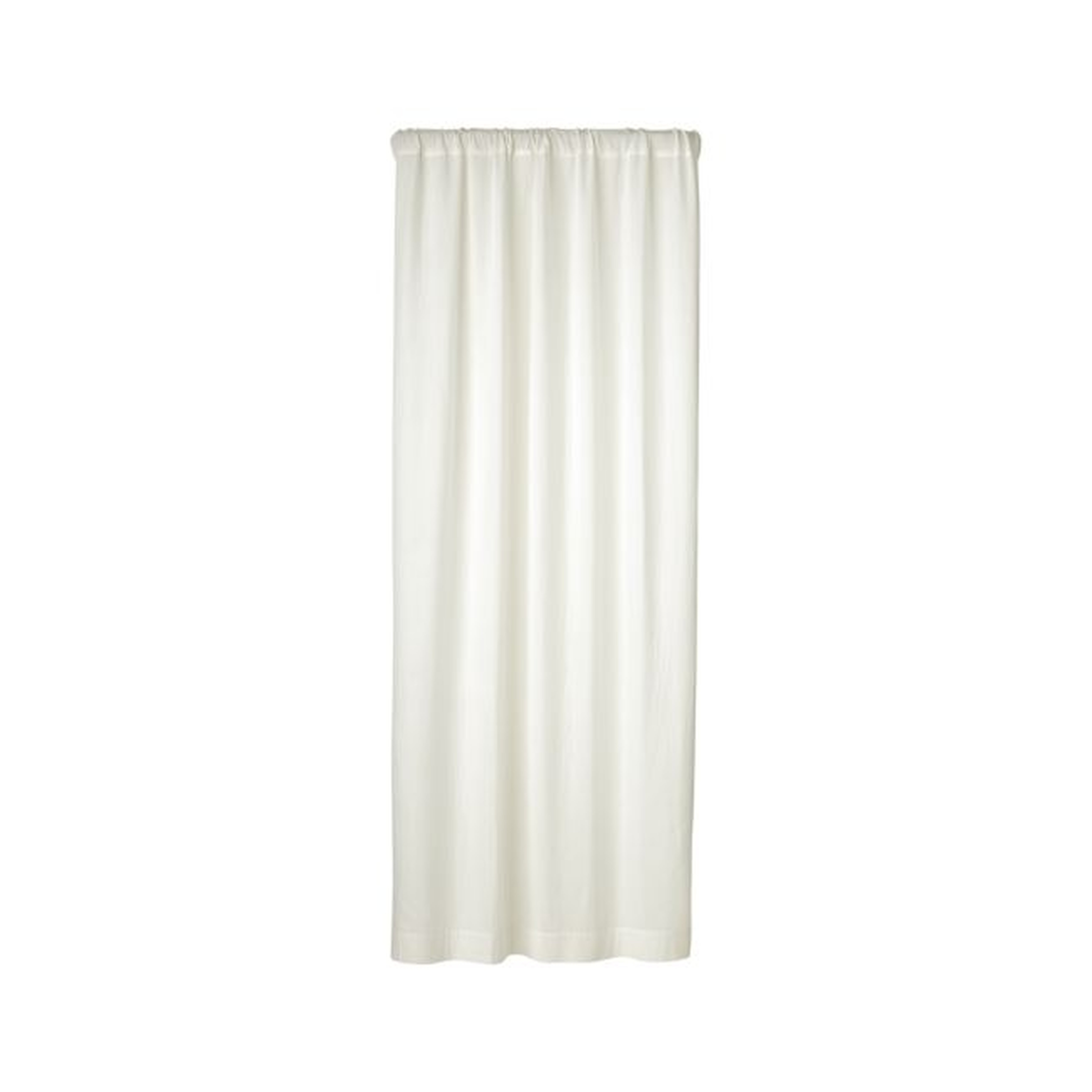 Organic Cotton Double Weave Tofu Sheer Curtain Panel 50 x 84 - Crate and Barrel