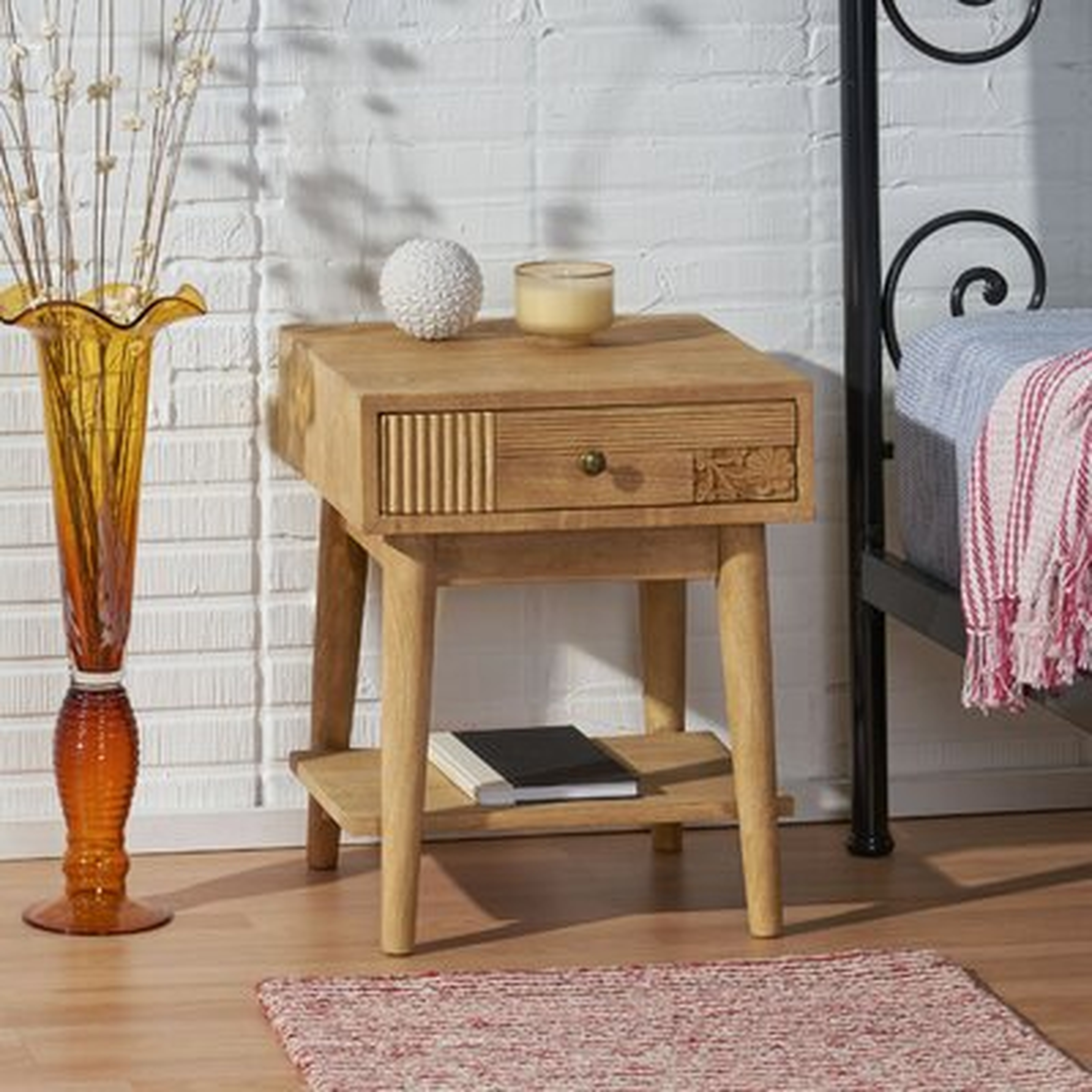 1 - Drawer Nightstand in Natural - Wayfair