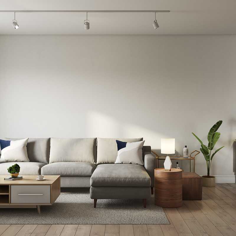Contemporary, Modern Living Room Design by Havenly Interior Designer Stephanie